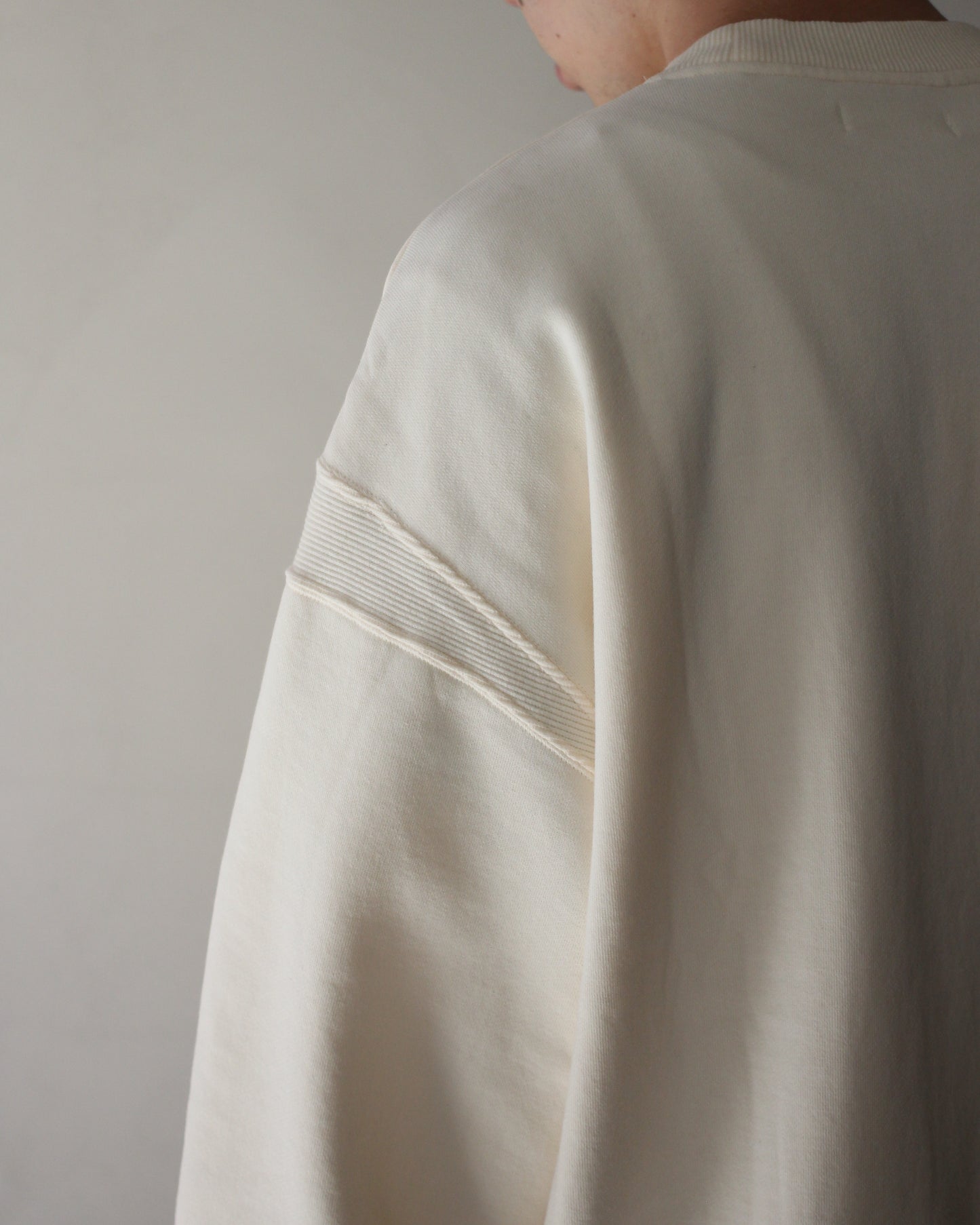 MATSUFUJI/BEADS EMBROIDERY SWEAT SHIRT "OFF"
