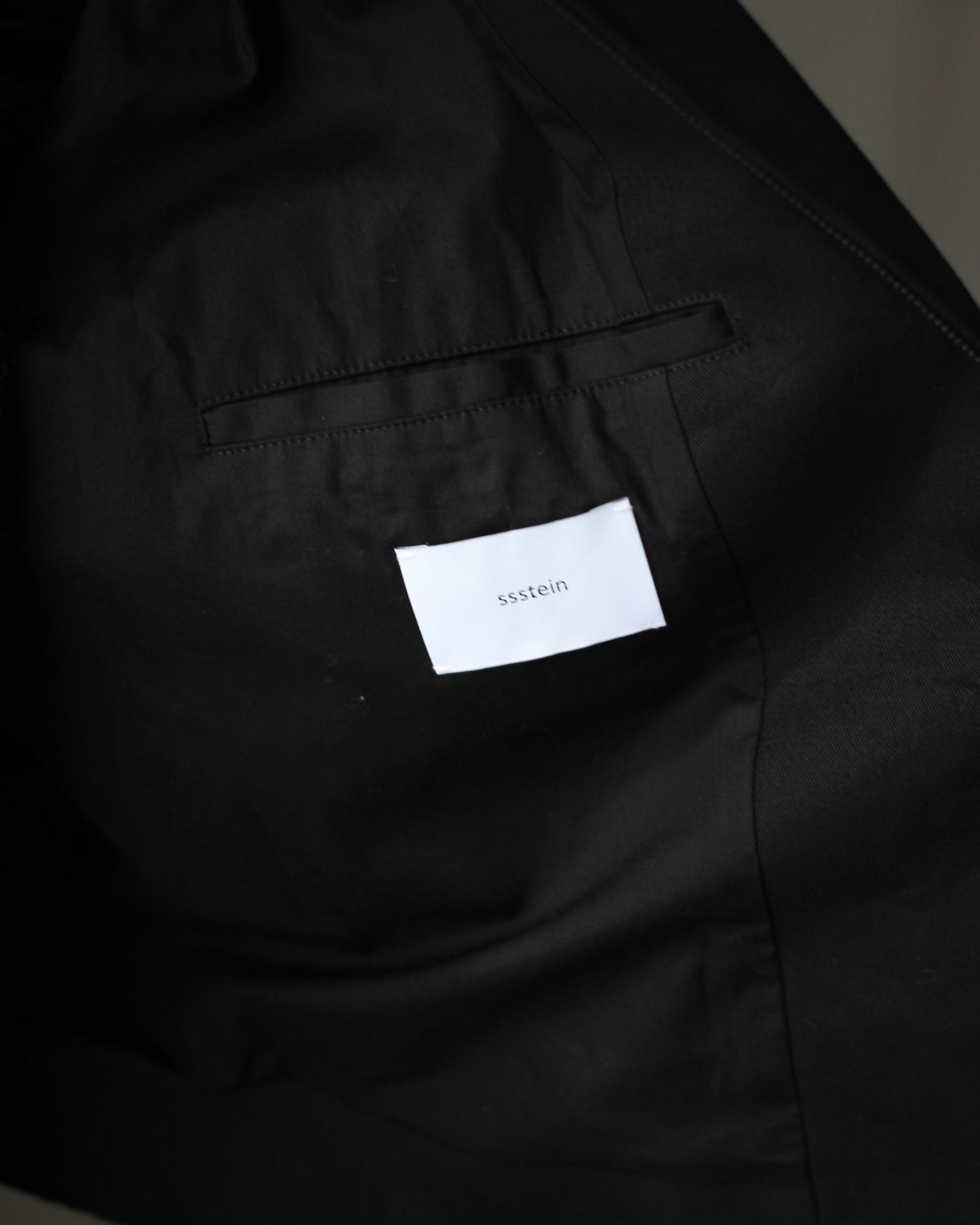 ssstein/SULFUR DYED BRUSHED CHINO ZIP JACKET "BLACK"