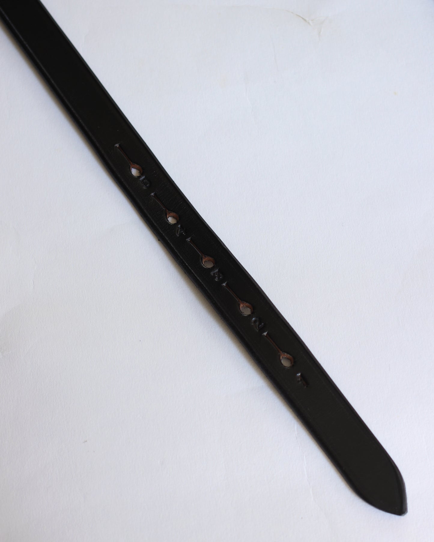 HERALDIC BELTS / 3/4inch IMITATION STIRRUP "BLACK×BURGUNDY THREAD"