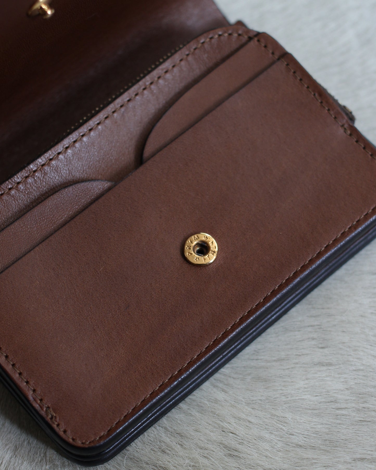 forme/Short wallet ILCEA×DOUBLE "Black×Brown"