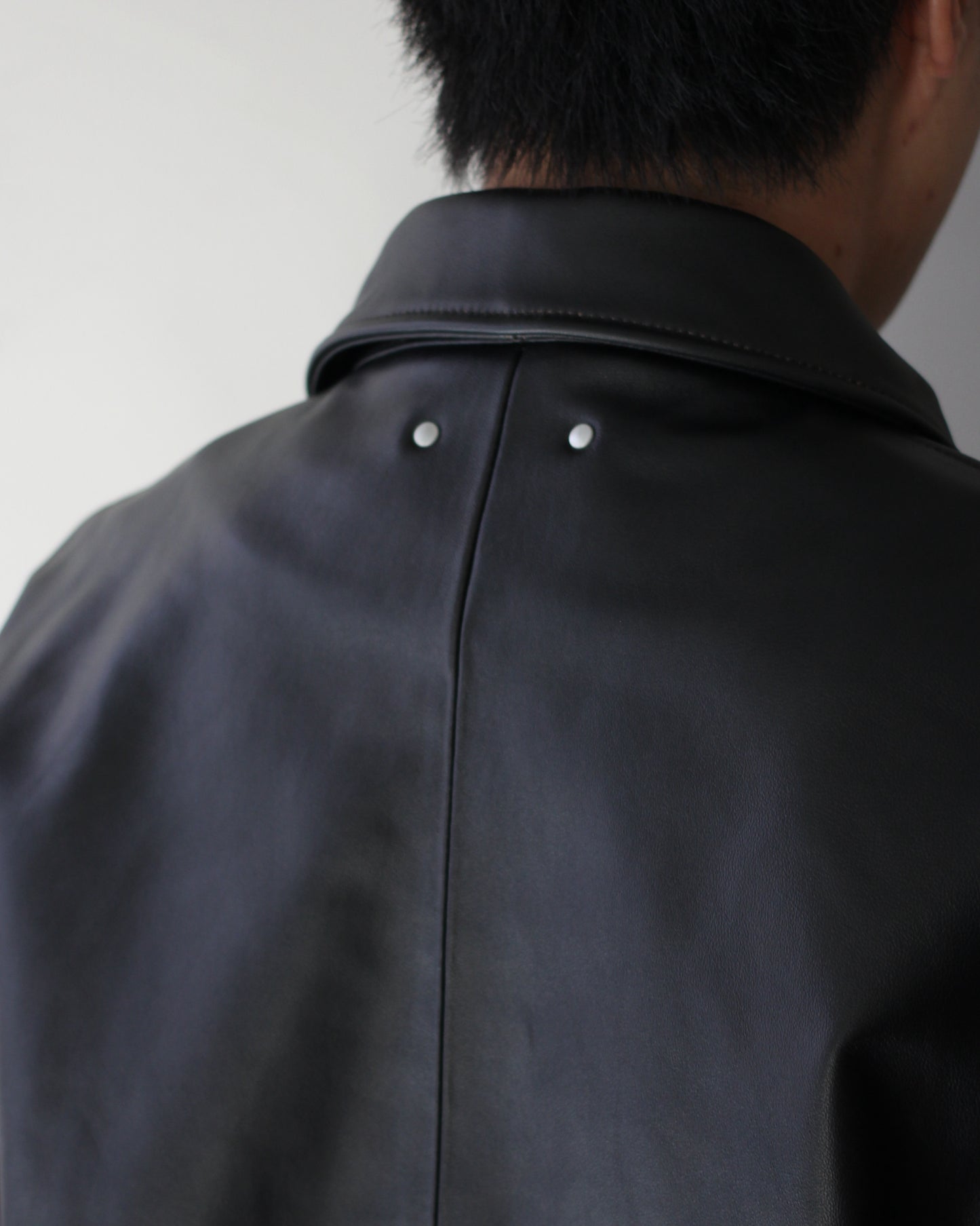 ssstein/SHEEP LEATHER FLIGHT JACKET "DARK BROWN"