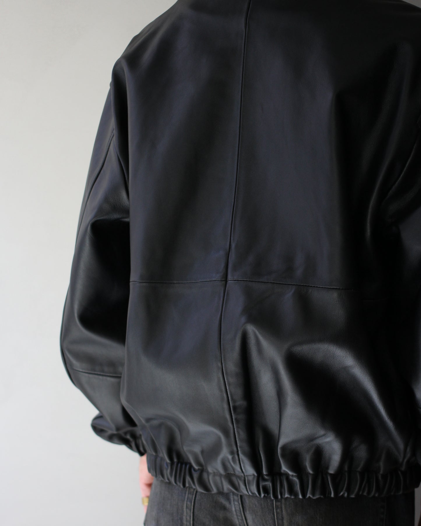 ssstein/SHEEP LEATHER FLIGHT JACKET "DARK BROWN"