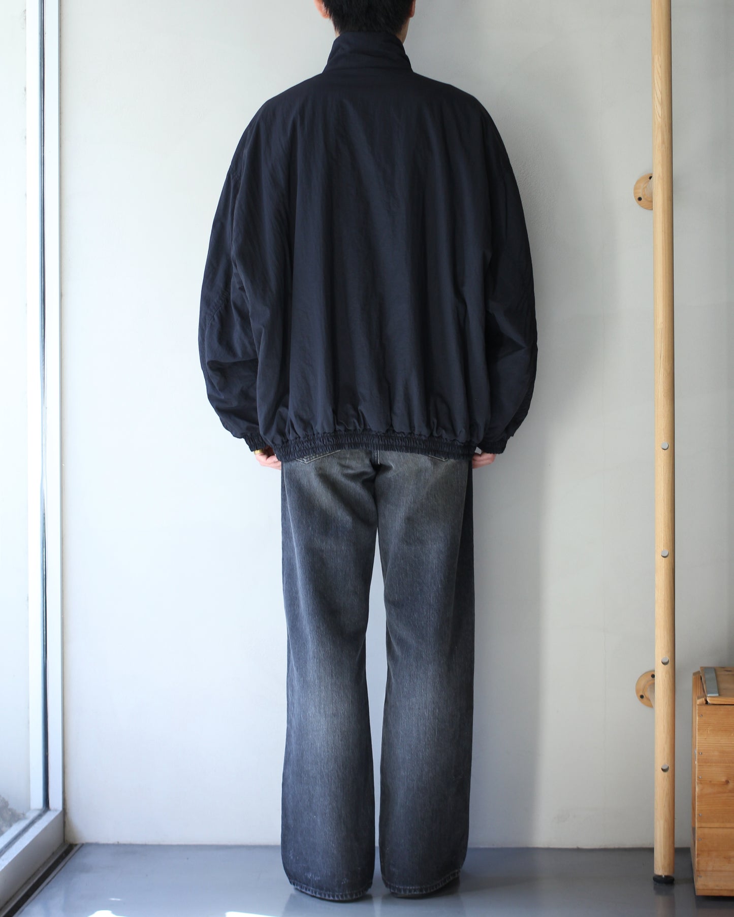 ssstein/RECYCLED NYLON PADDED JACKET "BLACK"