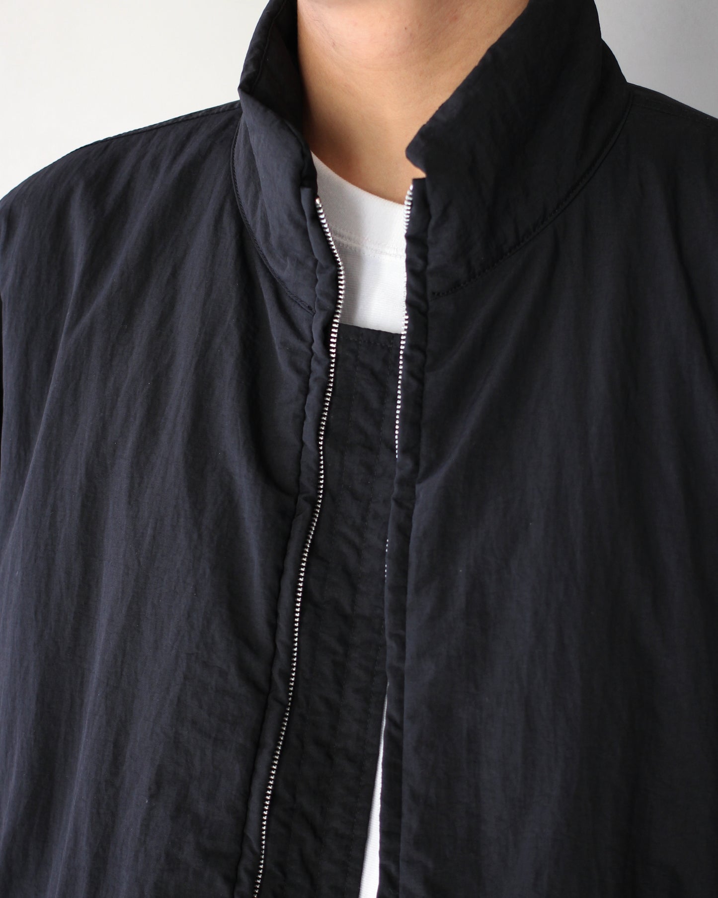 ssstein/RECYCLED NYLON PADDED JACKET "BLACK"