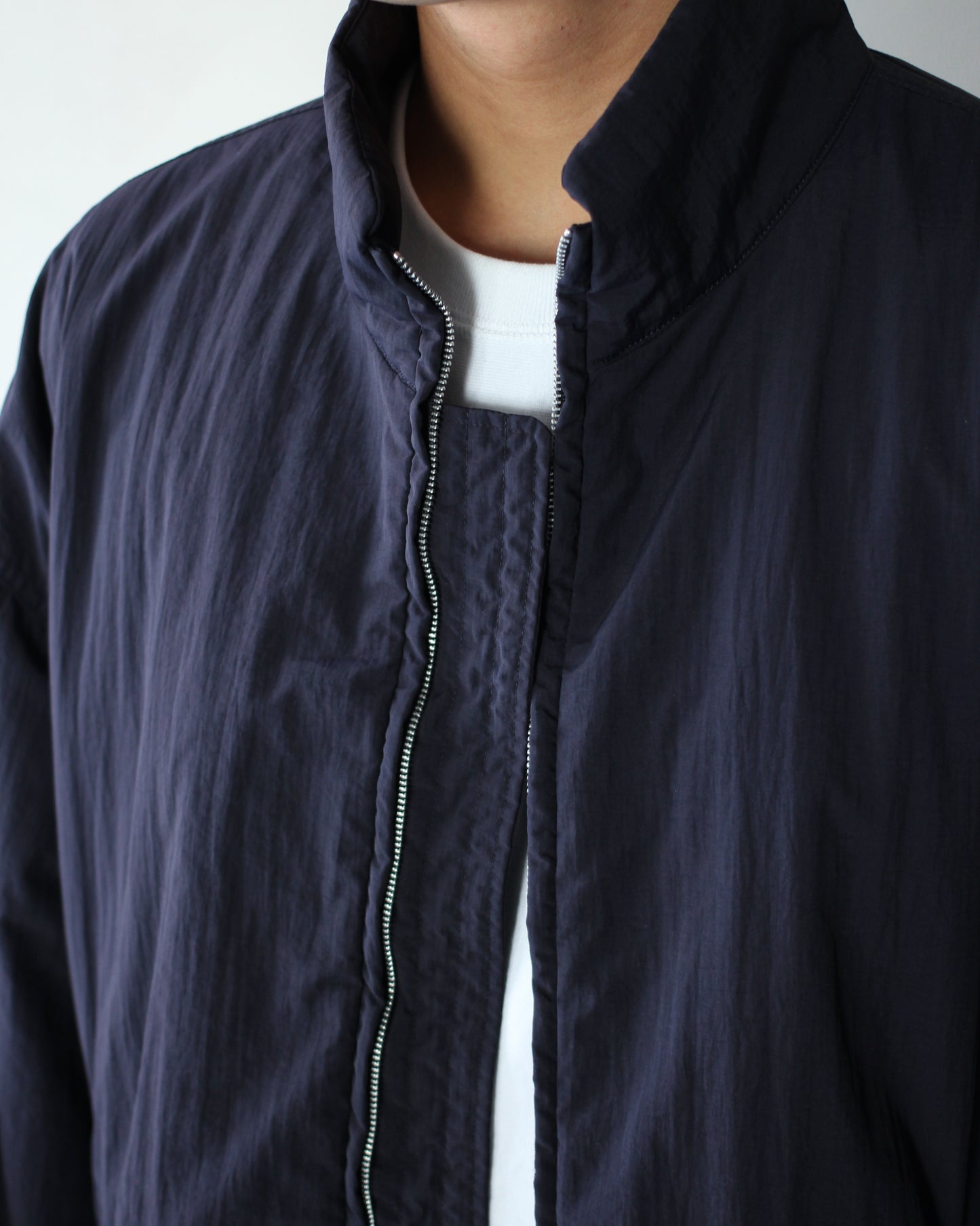 ssstein/RECYCLED NYLON PADDED JACKET "DARK NAVY"