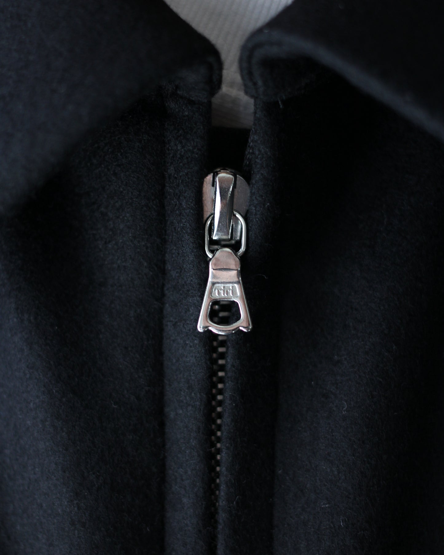 ssstein/MELTON OVERSIZED ZIP JACKET "BLACK"