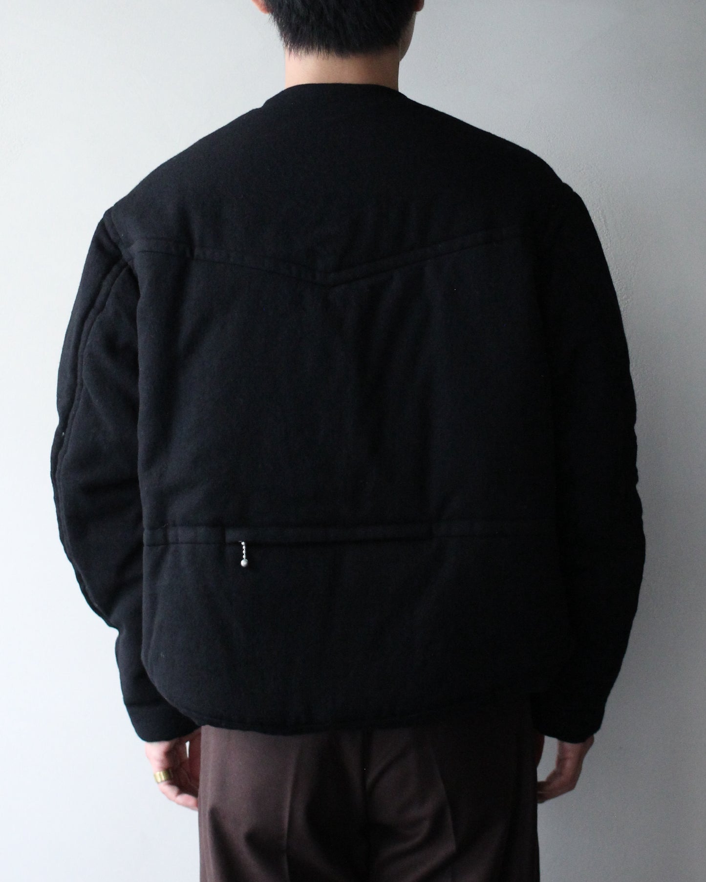 MATSUFUJI/Milling Wool Padding Jacket "BLACK"