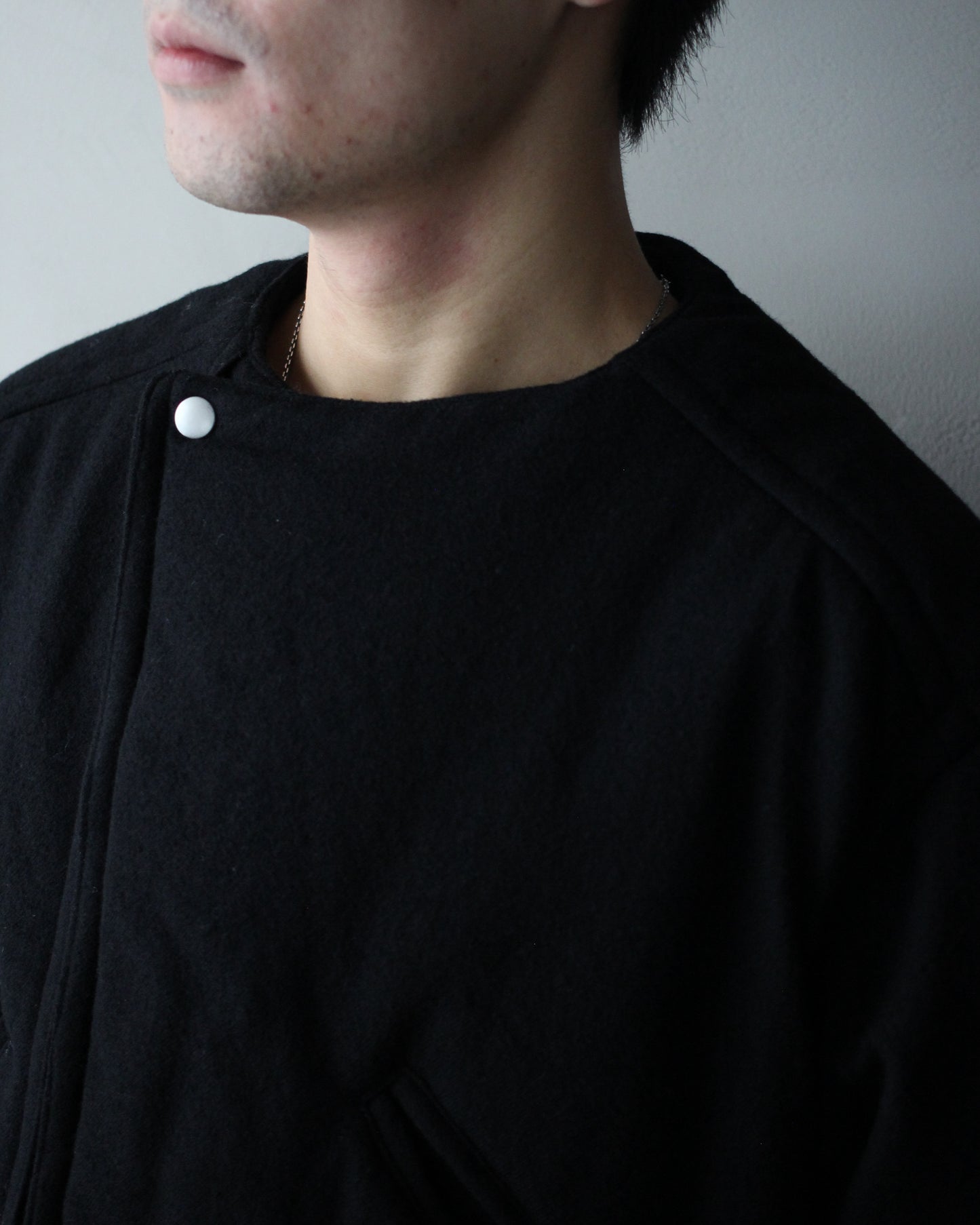 MATSUFUJI/Milling Wool Padding Jacket "BLACK"