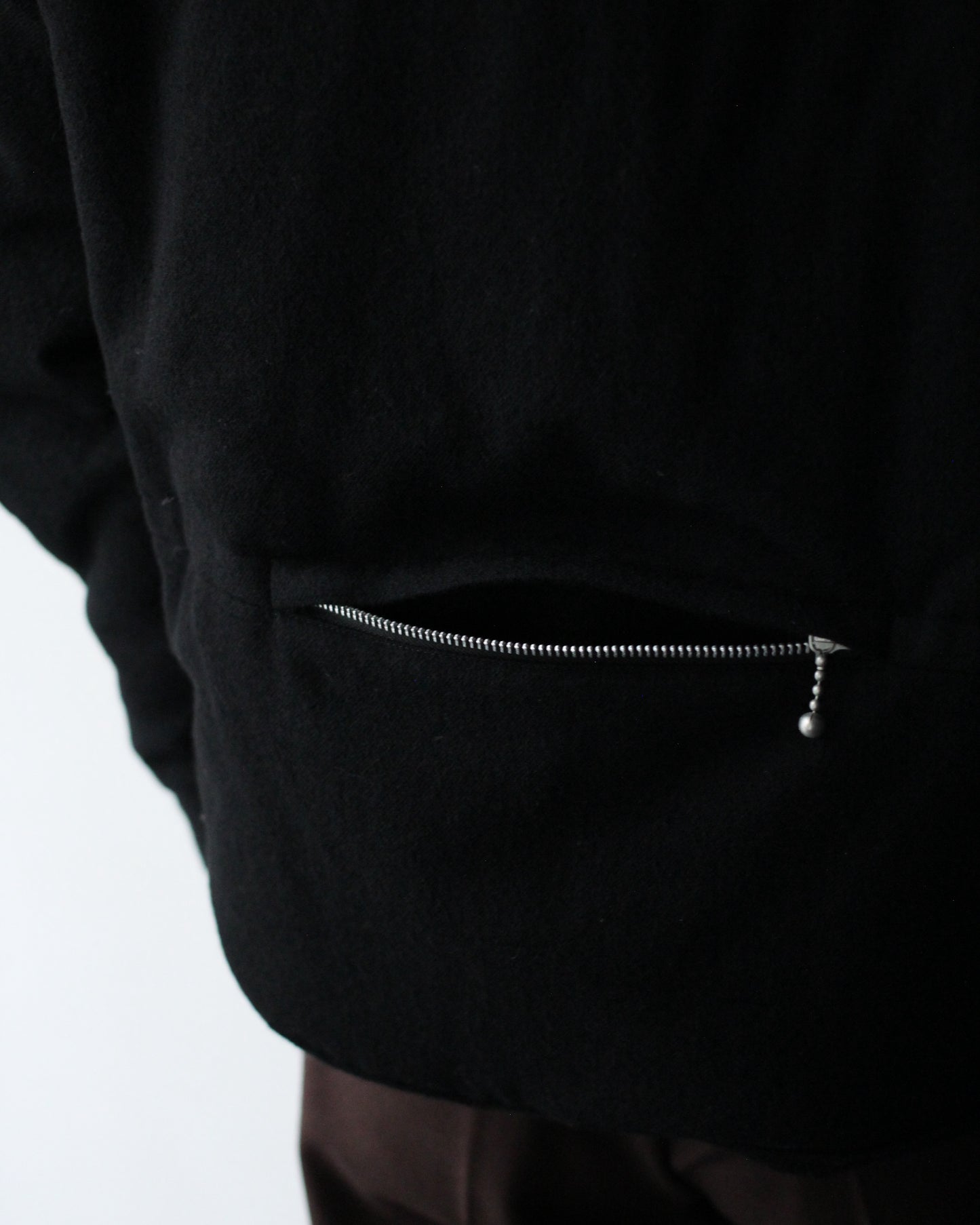 MATSUFUJI/Milling Wool Padding Jacket "BLACK"