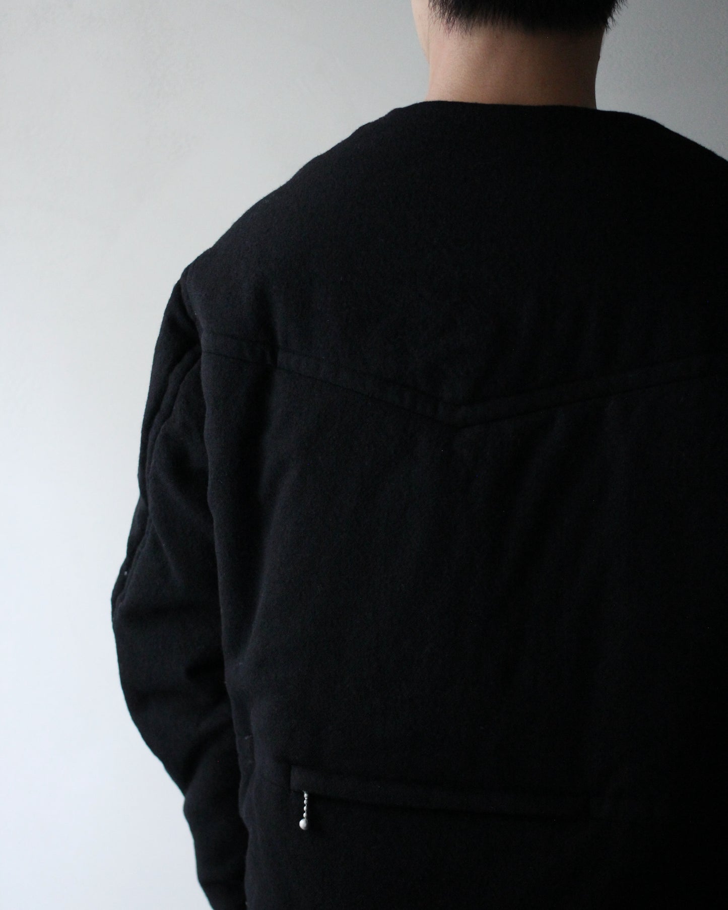 MATSUFUJI/Milling Wool Padding Jacket "BLACK"