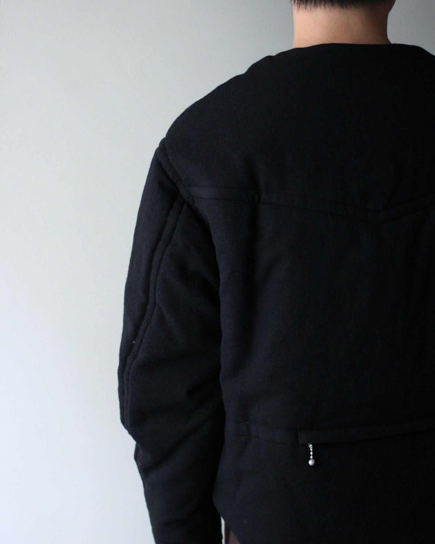 MATSUFUJI/Milling Wool Padding Jacket "BLACK"