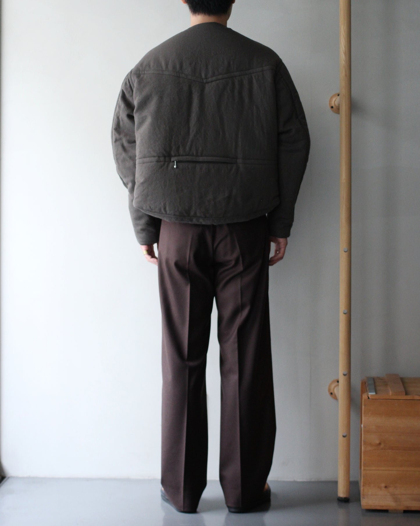MATSUFUJI/Milling Wool Padding Jacket "TAUPE"
