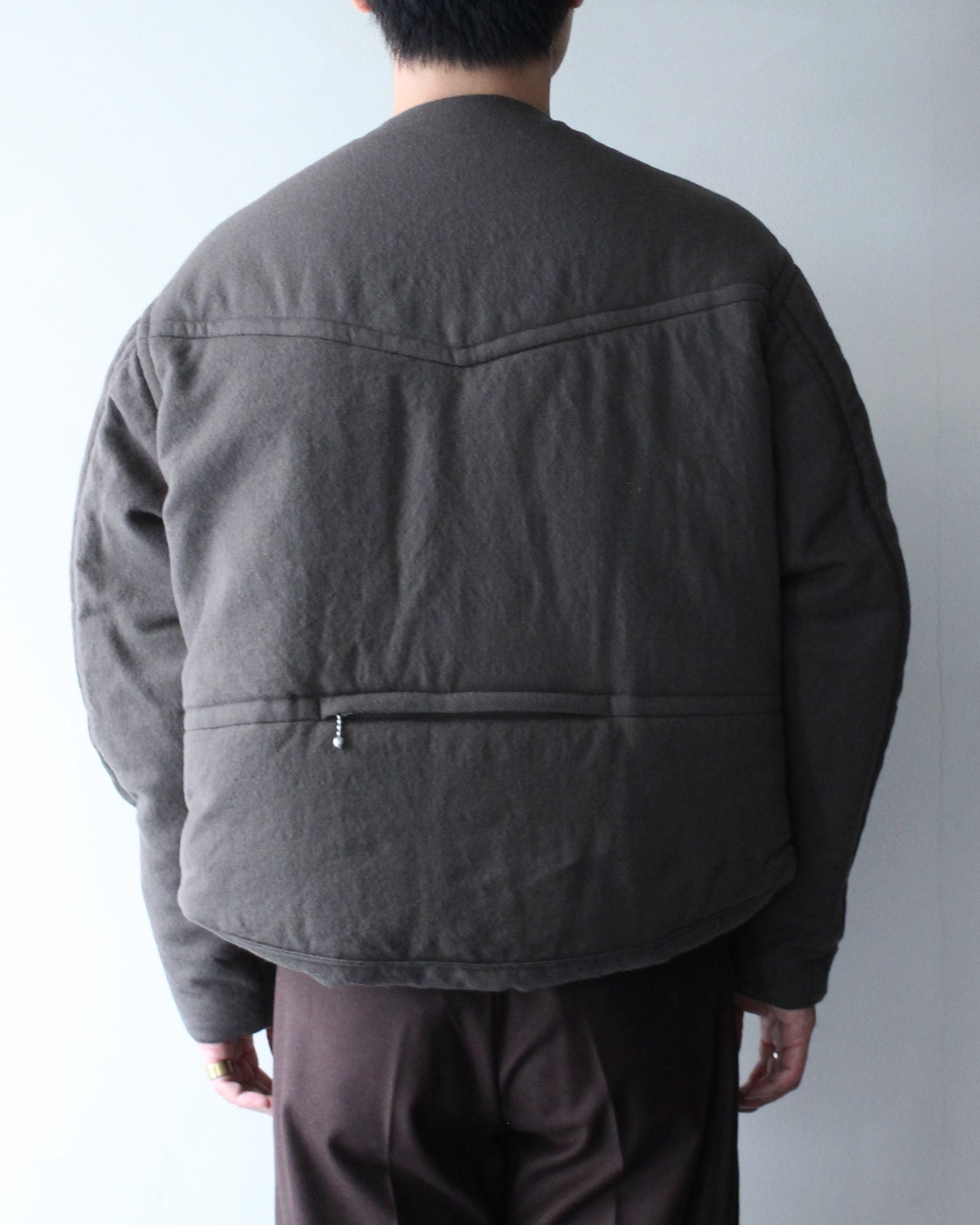 MATSUFUJI/Milling Wool Padding Jacket "TAUPE"