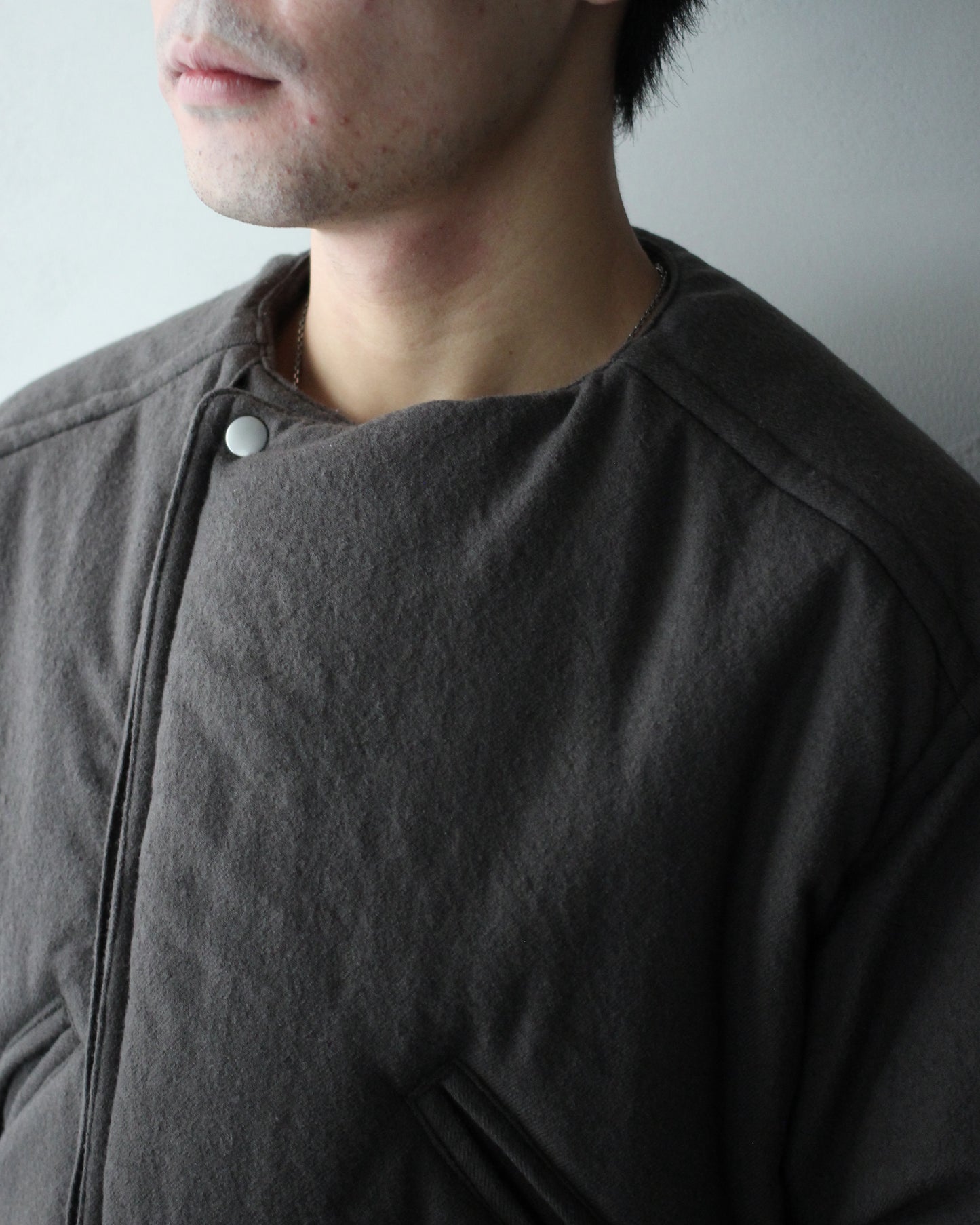 MATSUFUJI/Milling Wool Padding Jacket "TAUPE"