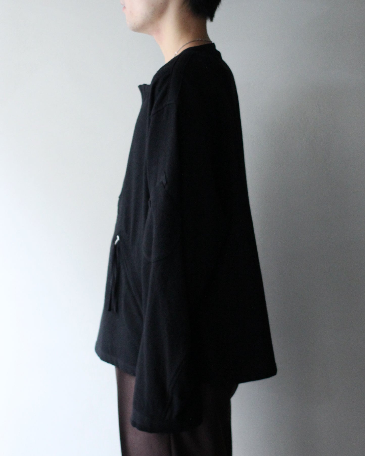 MATSUFUJI/Milling Wool Pullover Jacket "BLACK"