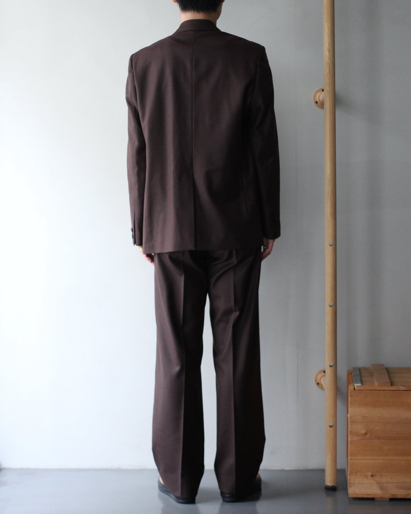 MATSUFUJI/Flannel Wool Tailored 2B Jacket "BROWN"
