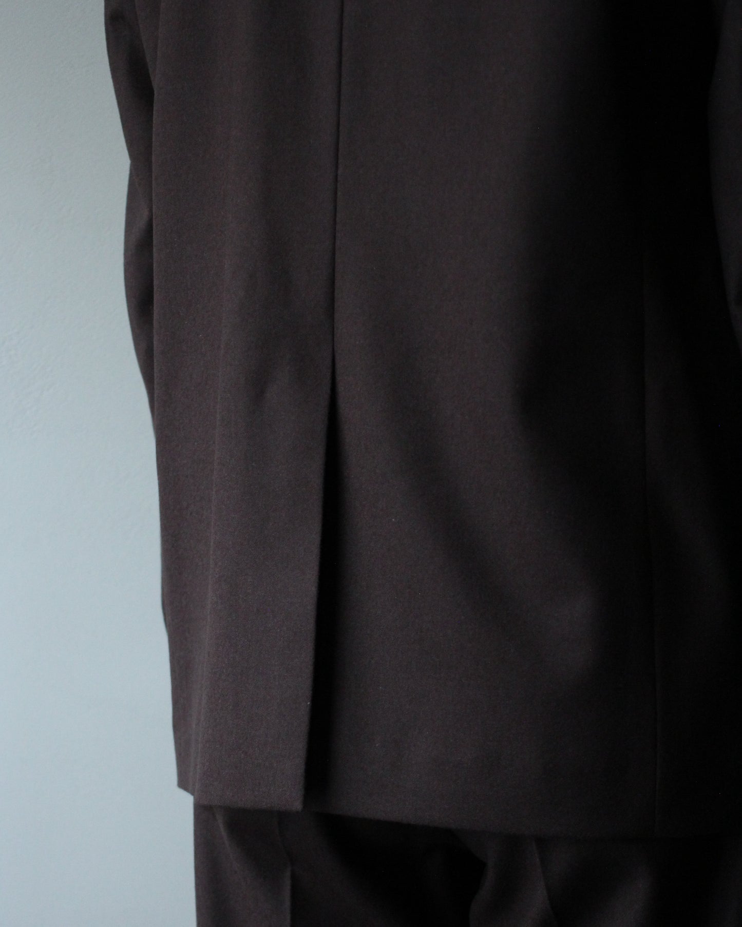 MATSUFUJI/Flannel Wool Tailored 2B Jacket "BROWN"