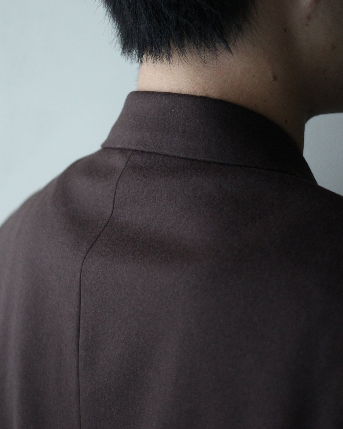 MATSUFUJI/Flannel Wool Tailored 2B Jacket "BROWN"