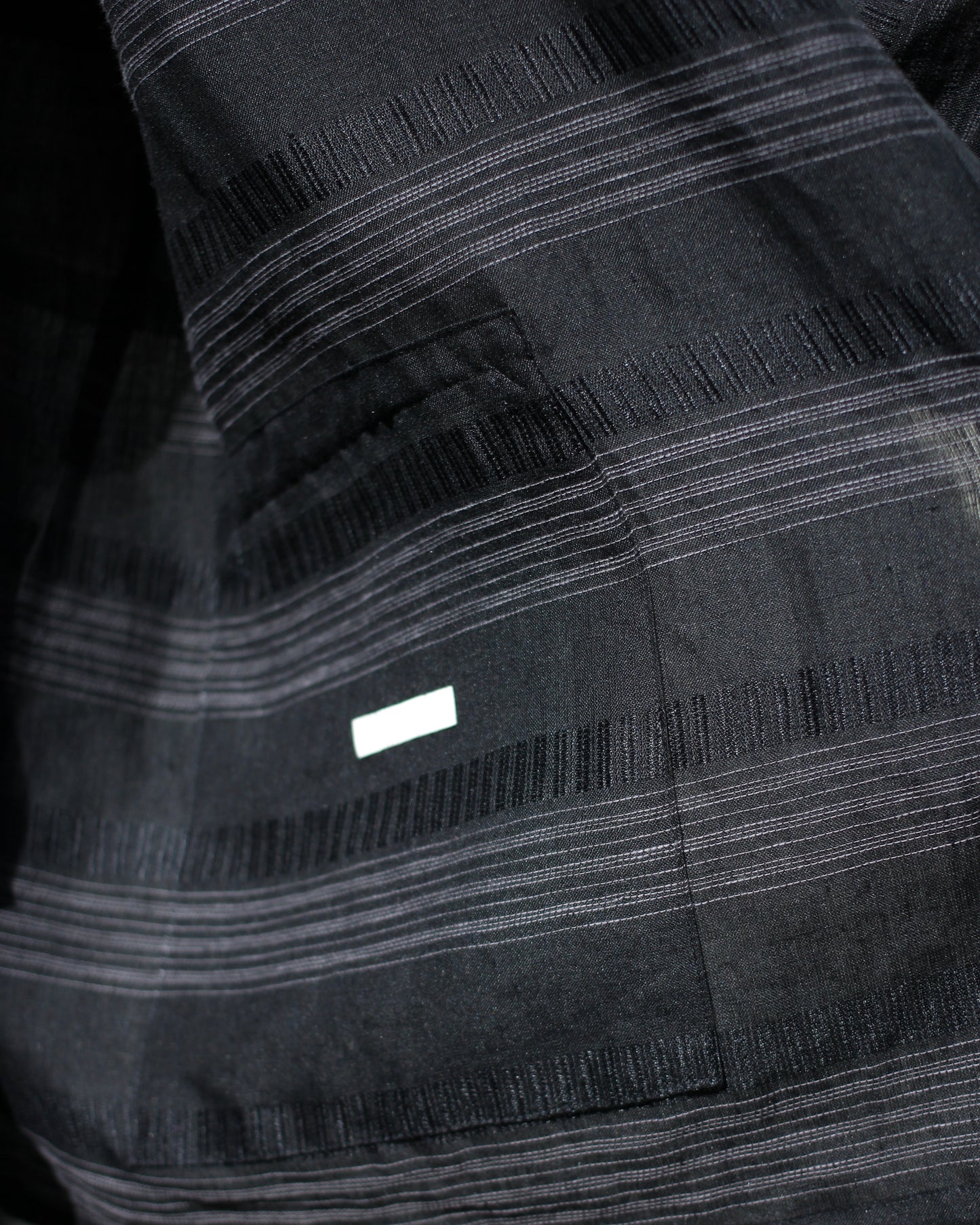 ULTERIOR/MULTI STRIPED OVER SH-JKT "BLACK"