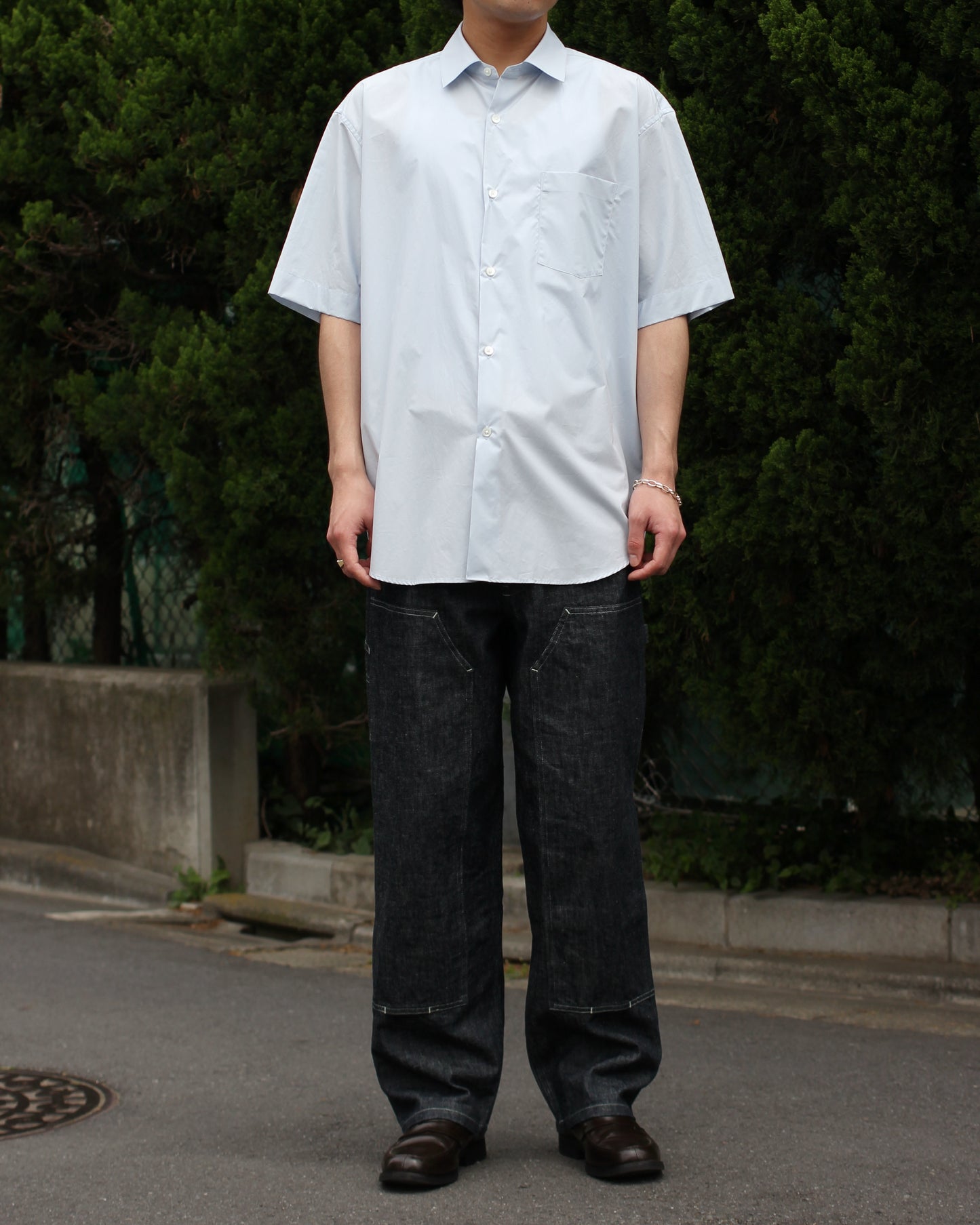 ssstein/OVERSIZED SS SHIRT"OFF BLUE"