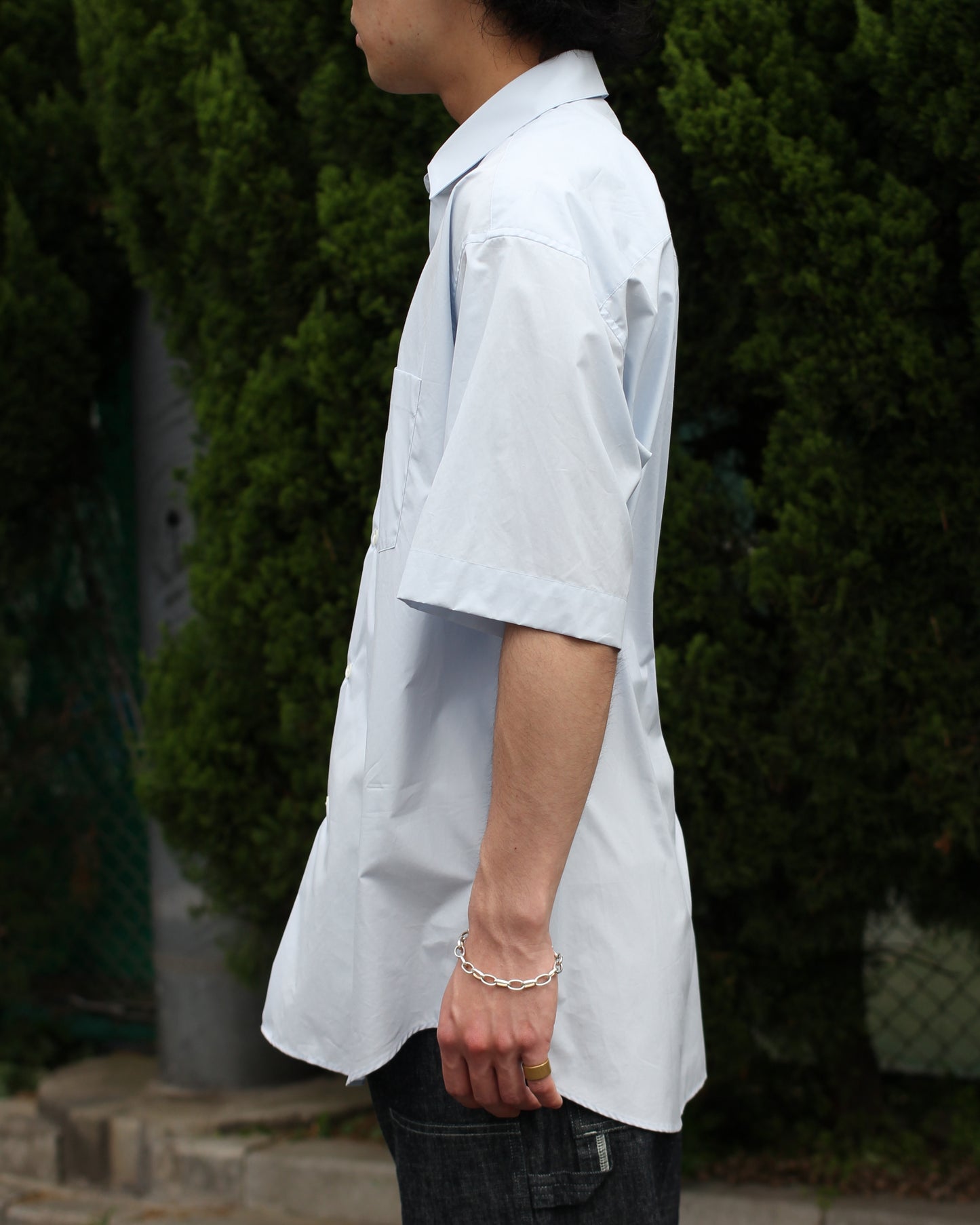 ssstein/OVERSIZED SS SHIRT"OFF BLUE"