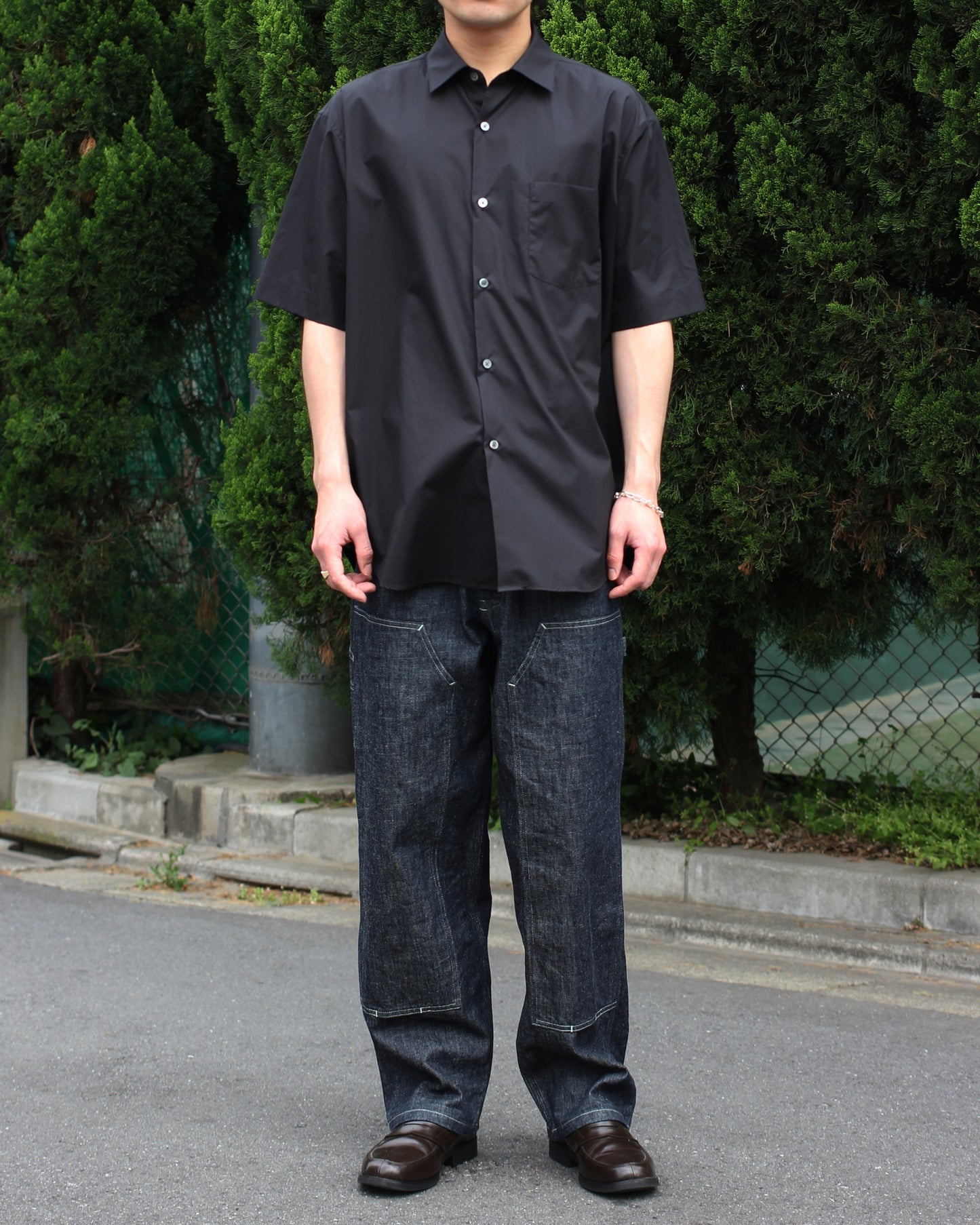 ssstein/OVERSIZED SS SHIRT"BLACK"