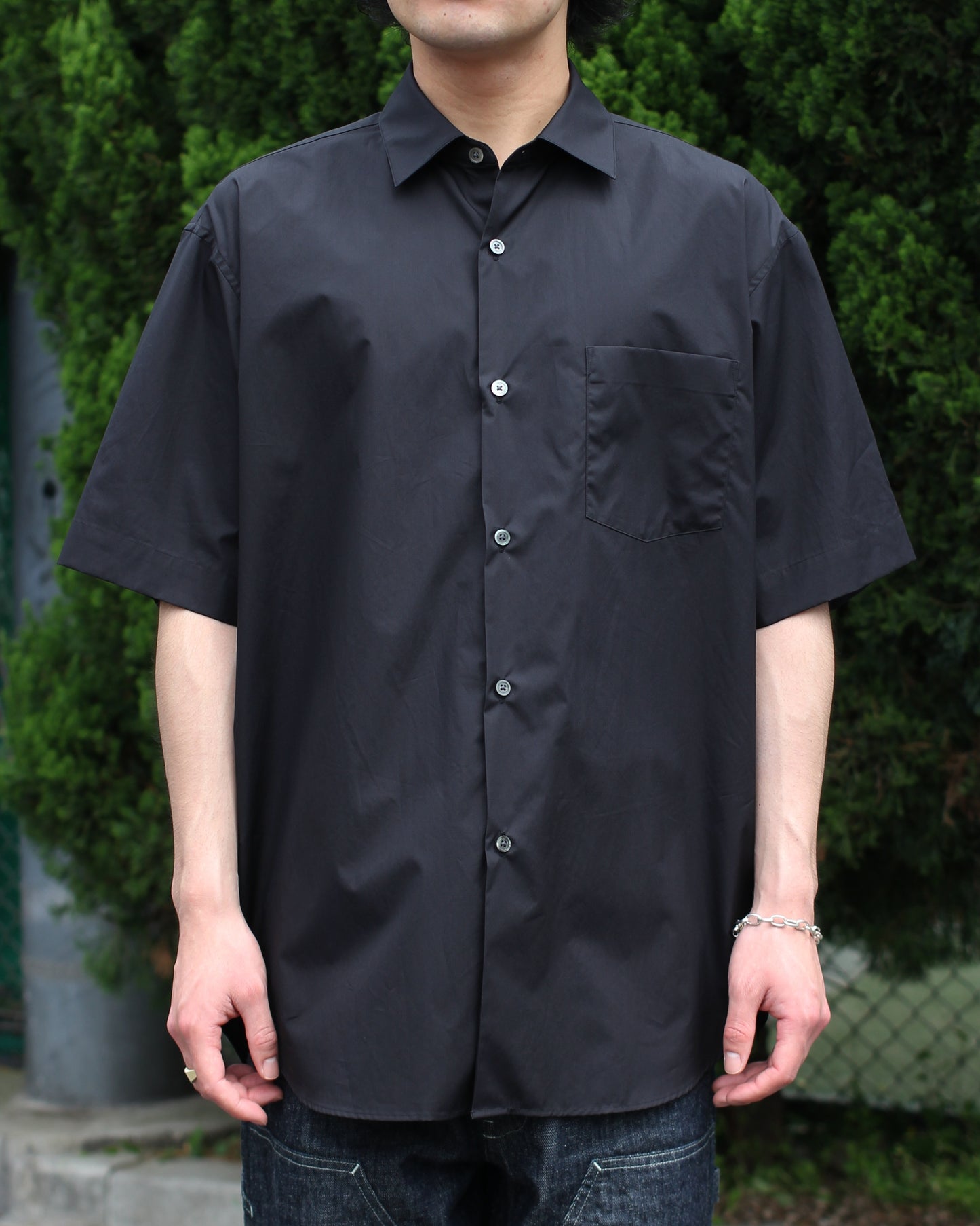 ssstein/OVERSIZED SS SHIRT"BLACK"