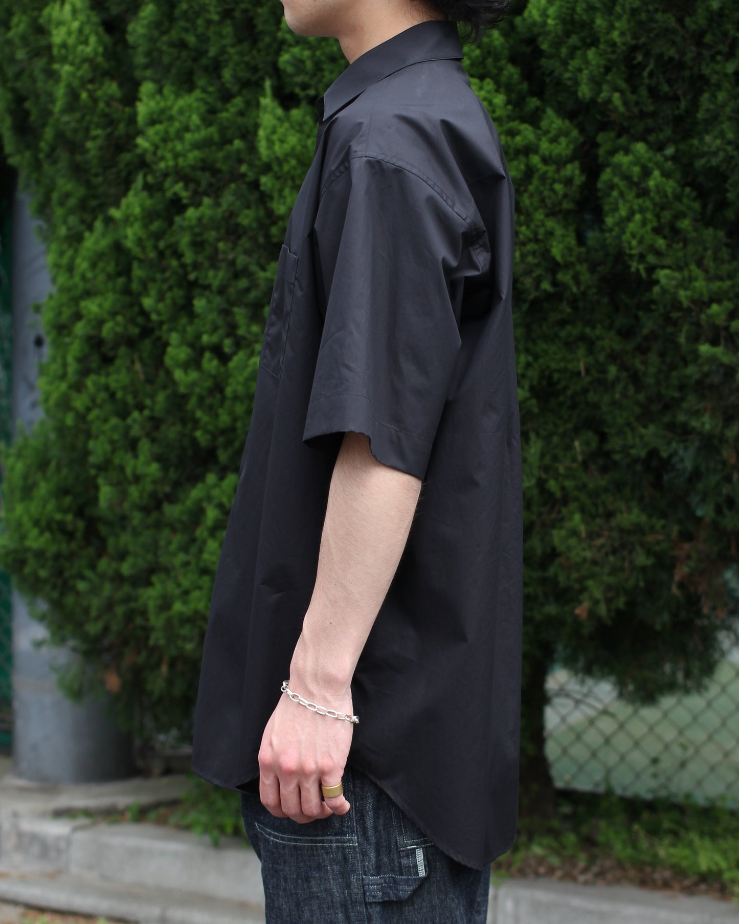ssstein/OVERSIZED SS SHIRT"BLACK"