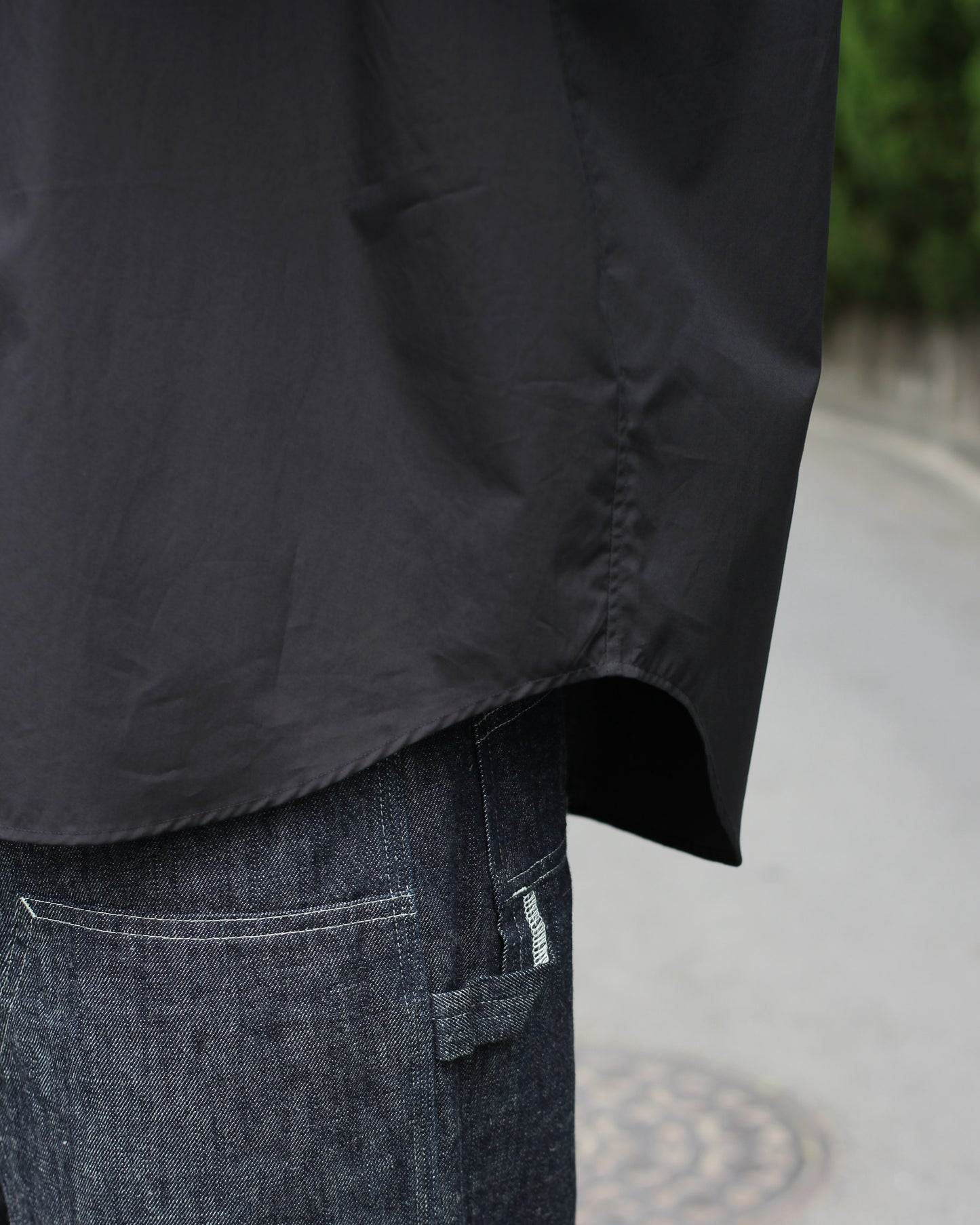 ssstein/OVERSIZED SS SHIRT"BLACK"