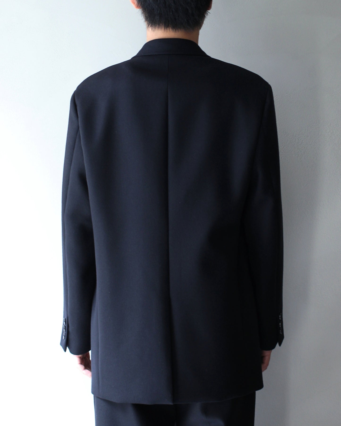 ULTERIOR/ SUPER FINE LIGHT MELTON DB JKT ”BLACK”