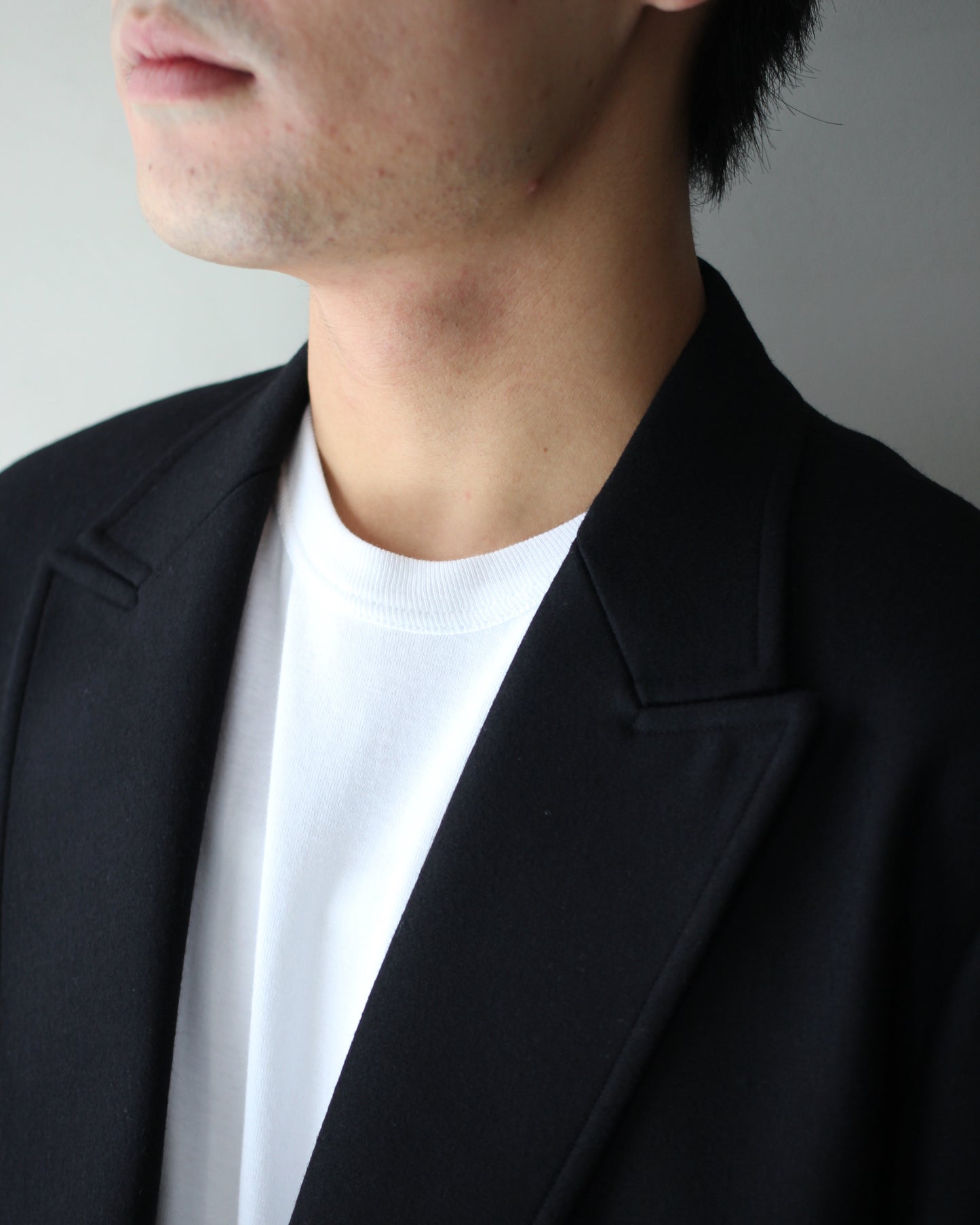ULTERIOR/ SUPER FINE LIGHT MELTON DB JKT ”BLACK”
