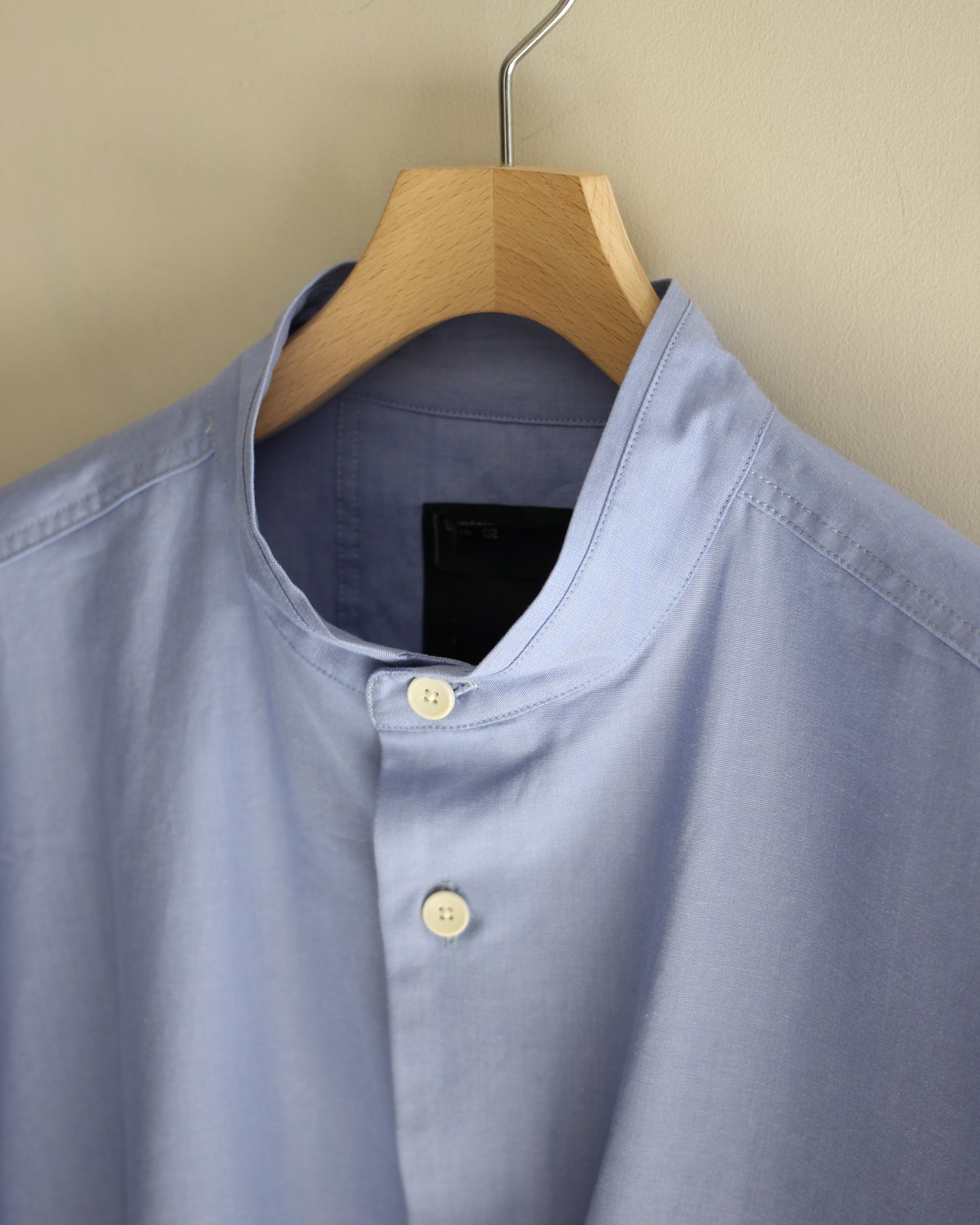 meanswhile/Uniform Poplin Officer's SH "BLUE"