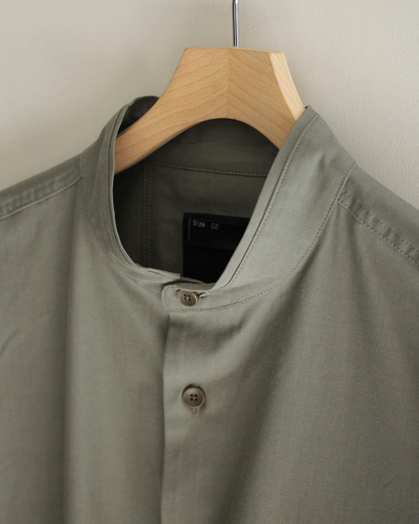 meanswhile/Uniform Poplin Officer's SH "SAGE GREEN"