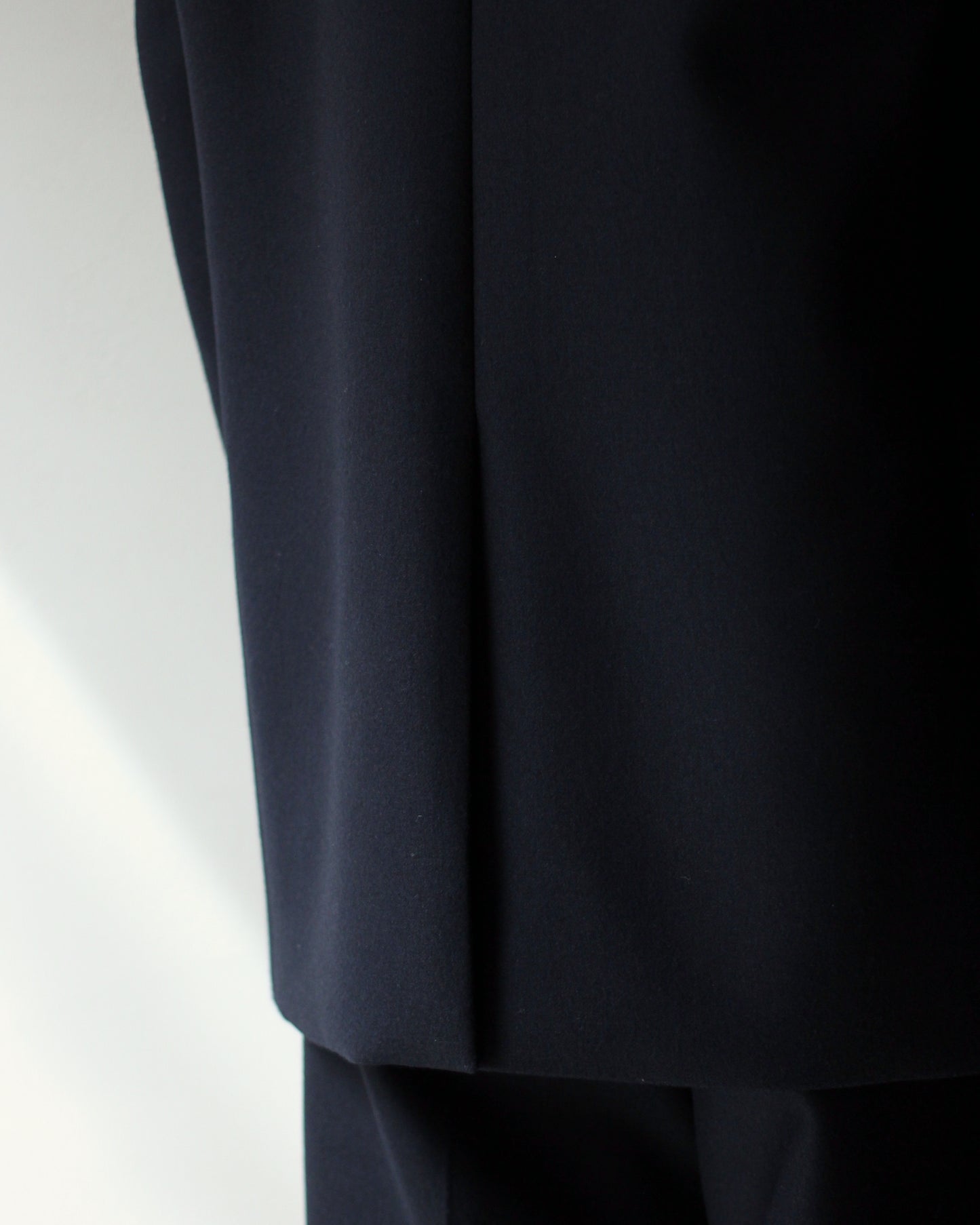 ULTERIOR/ SUPER FINE LIGHT MELTON DB JKT ”BLACK”