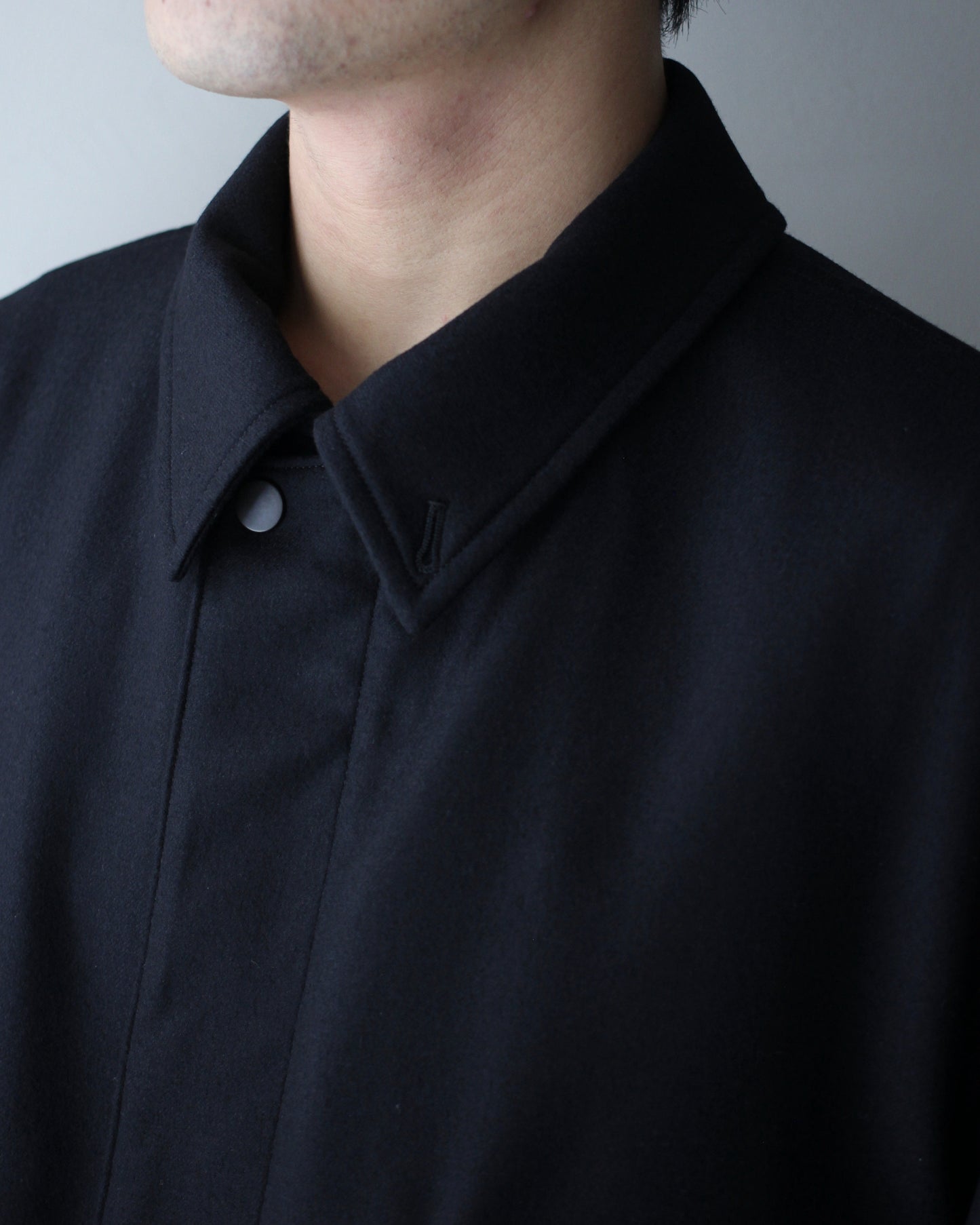 ULTERIOR/SUPER FINE LIGHT MELTON SHORT HUNTING JKT ”BLACK”