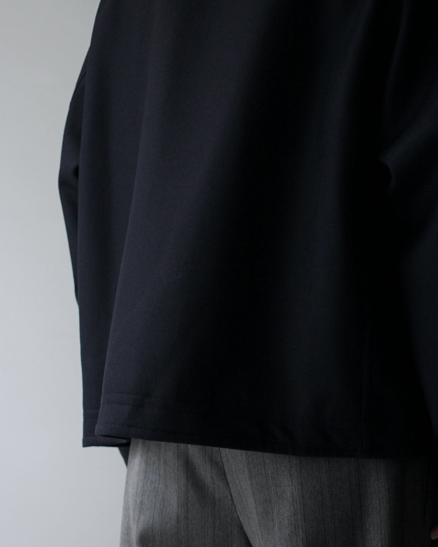 ULTERIOR/SUPER FINE LIGHT MELTON SHORT HUNTING JKT ”BLACK”