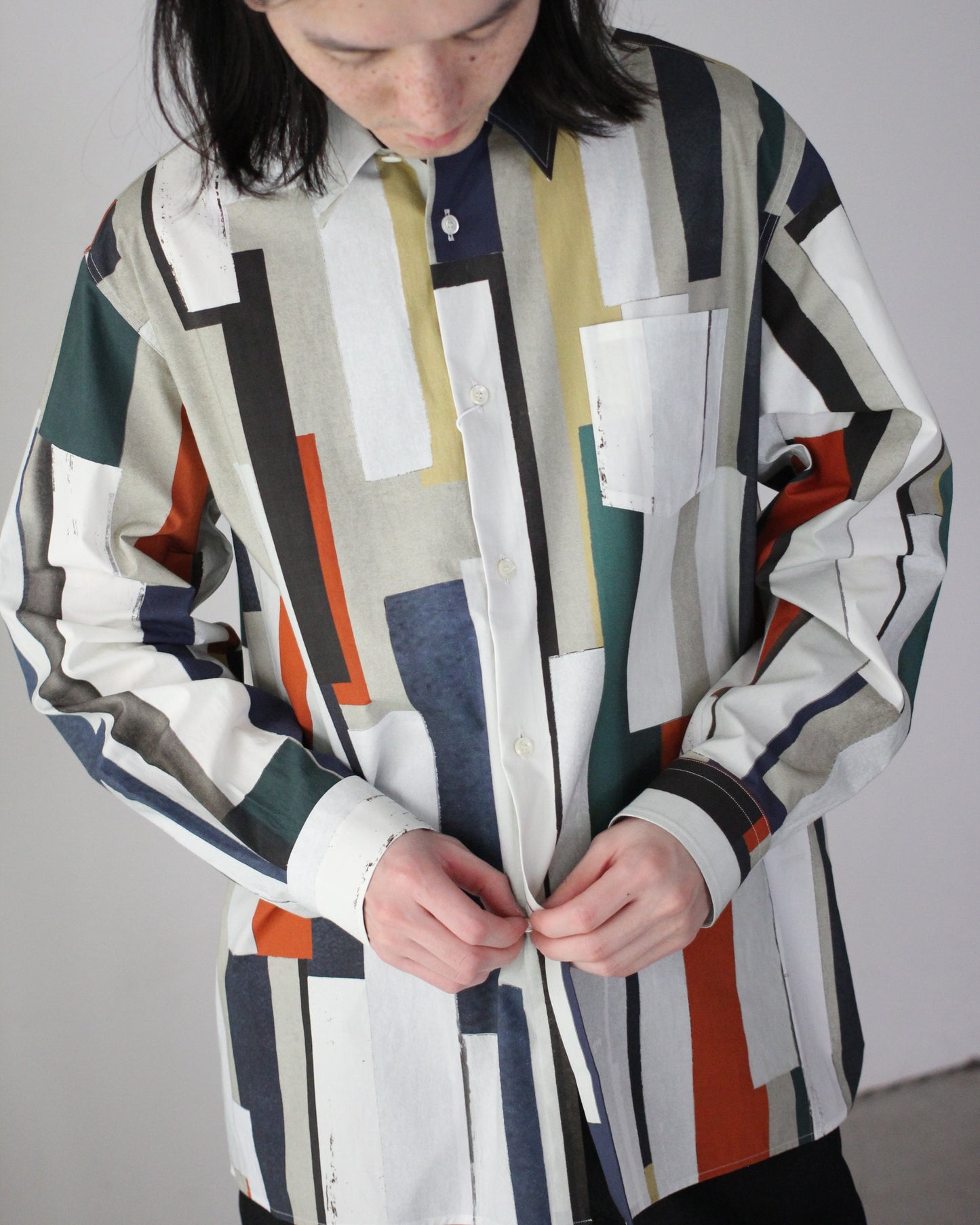 REVERBERATE/SHIRT TYPE - BOX - PATTERN "STRIPE COLOR"