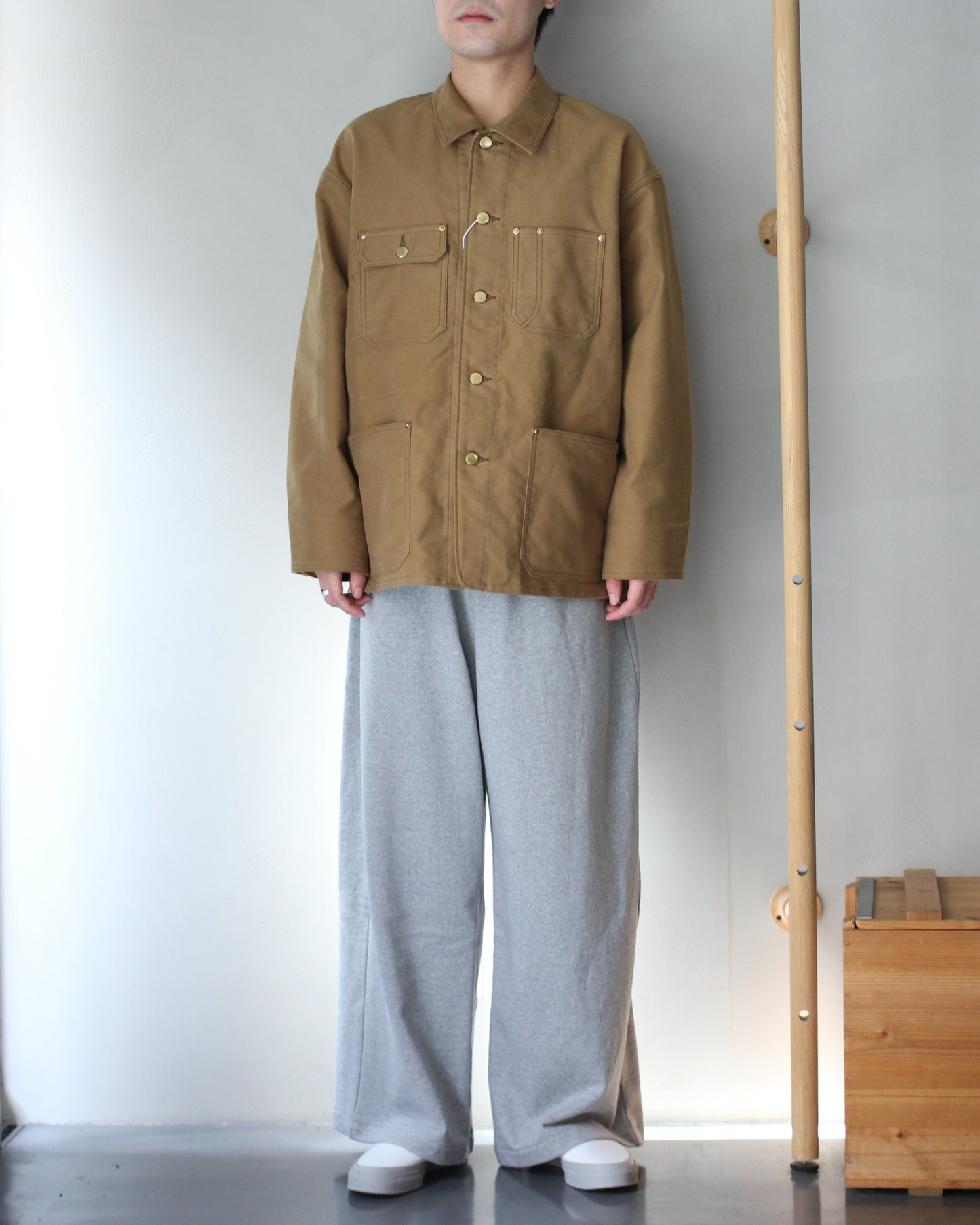 REVERBERATE/COVER ALL JACKET "CAMEL"