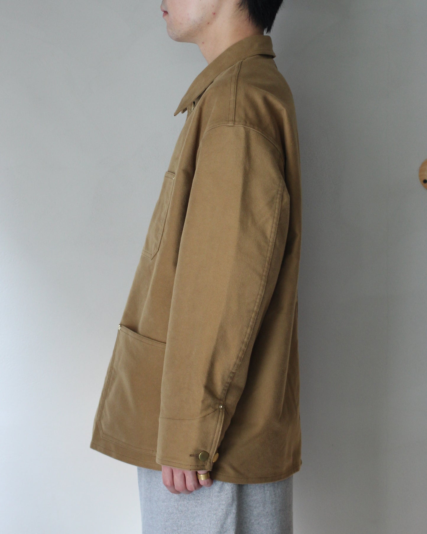 REVERBERATE/COVER ALL JACKET "CAMEL"