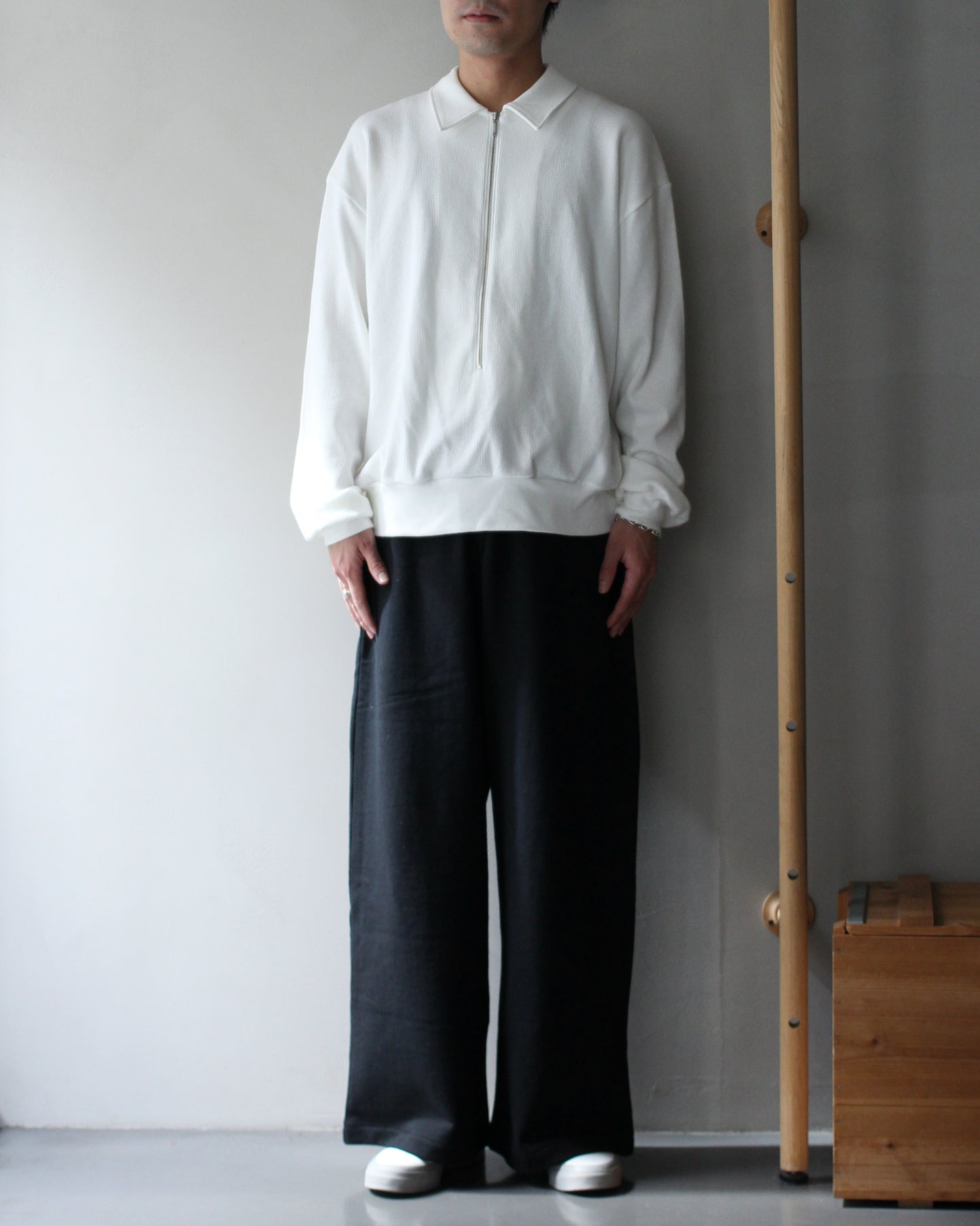 REVERBERATE/HALF ZIPP THERMAL "WHITE"