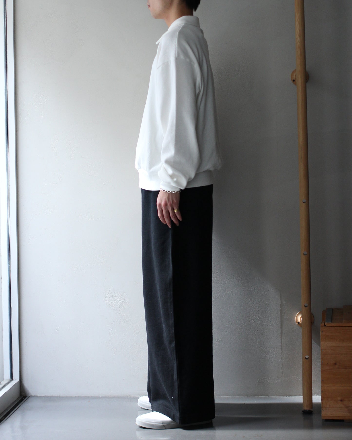 REVERBERATE/HALF ZIPP THERMAL "WHITE"