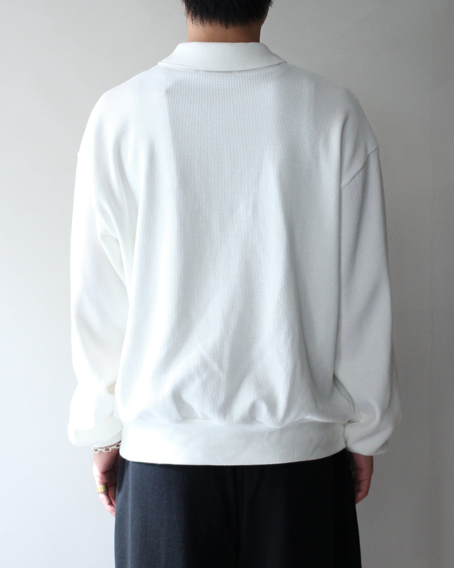 REVERBERATE/HALF ZIPP THERMAL "WHITE"