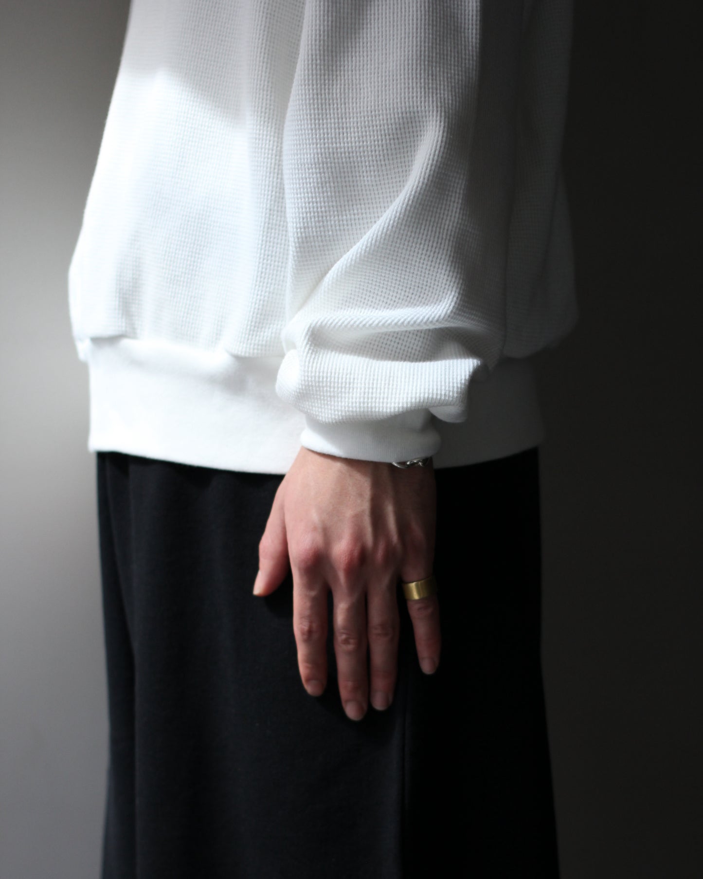 REVERBERATE/HALF ZIPP THERMAL "WHITE"