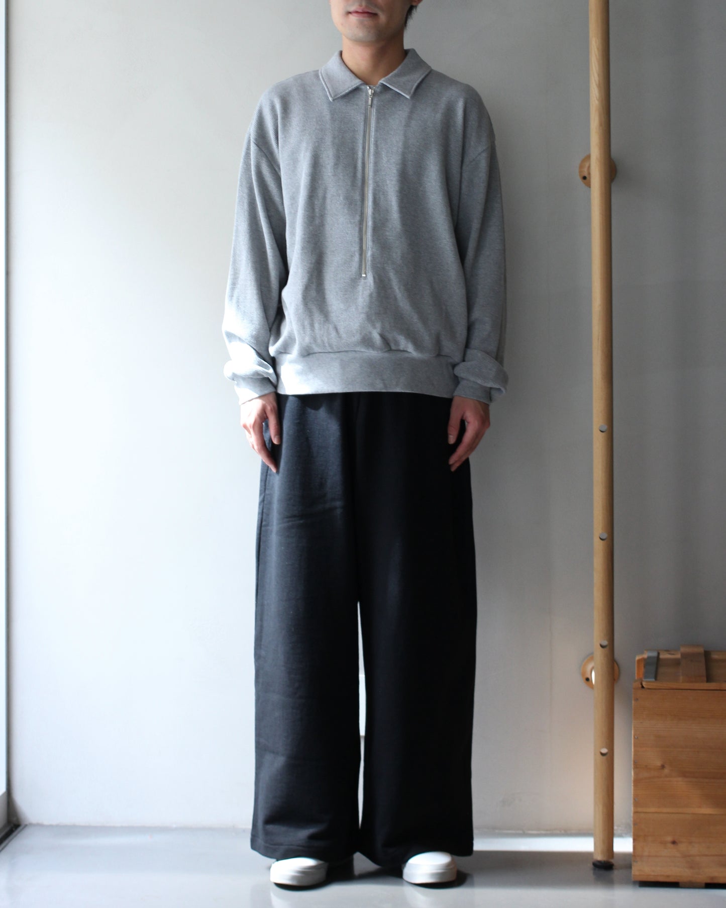 REVERBERATE/HALF ZIPP THERMAL "GRAY"