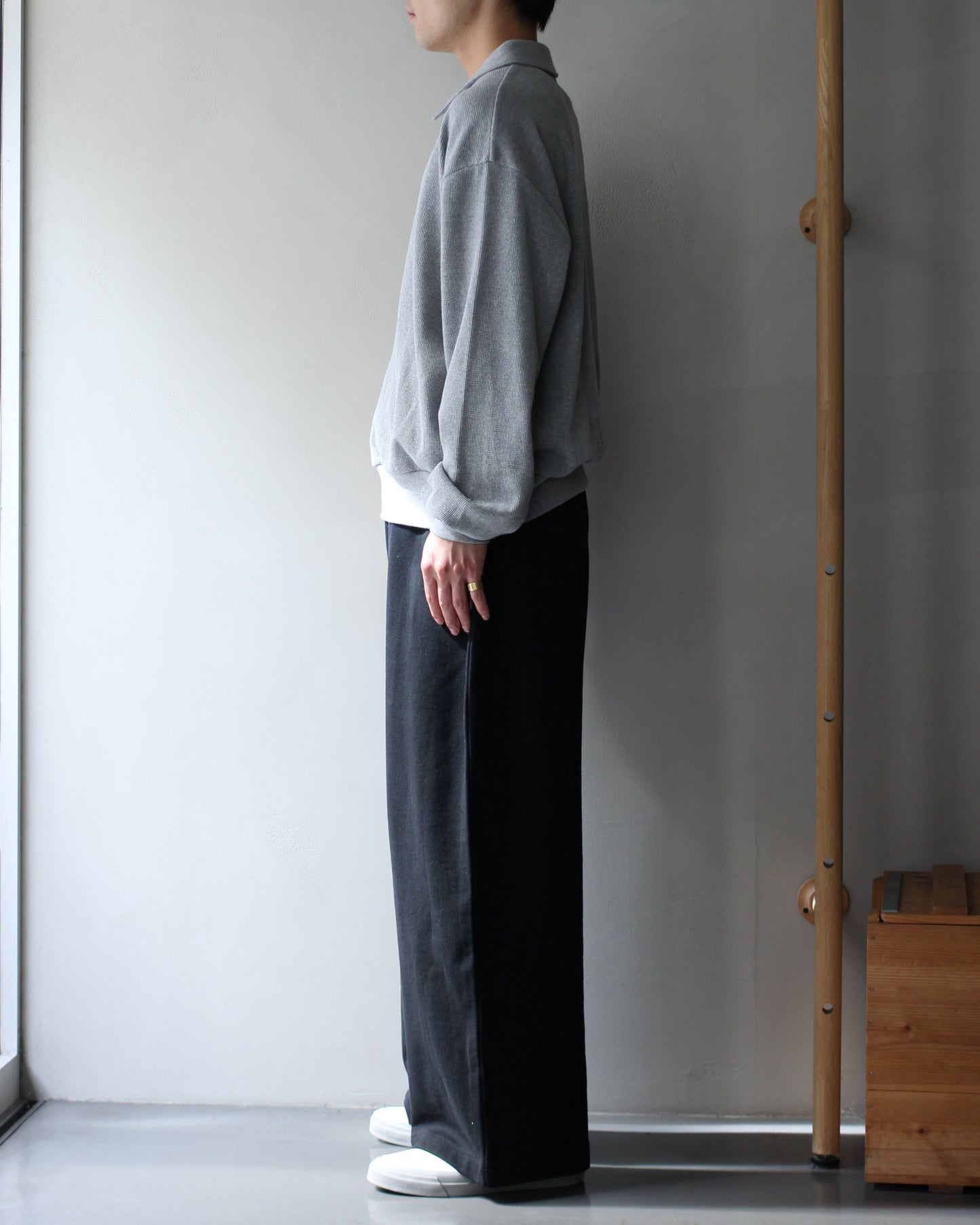 REVERBERATE/HALF ZIPP THERMAL "GRAY"