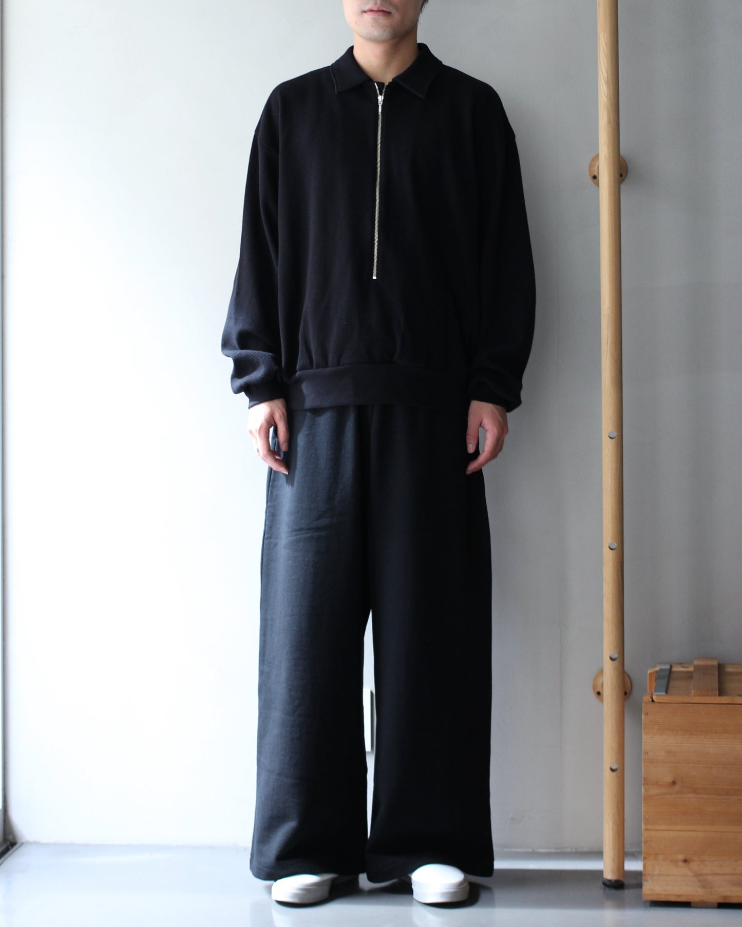 REVERBERATE/HALF ZIPP THERMAL "BLACK"