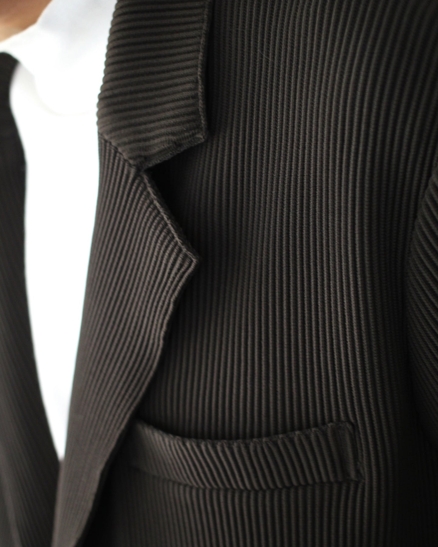 stein / OVERSIZED GRADATION PLEATS JACKET "MILITARY KHAKI"