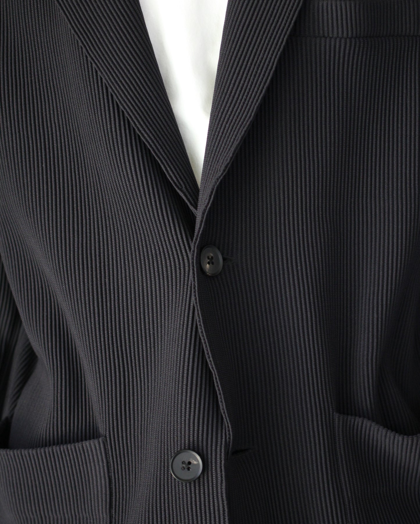 stein / OVERSIZED GRADATION PLEATS JACKET "BLACK"
