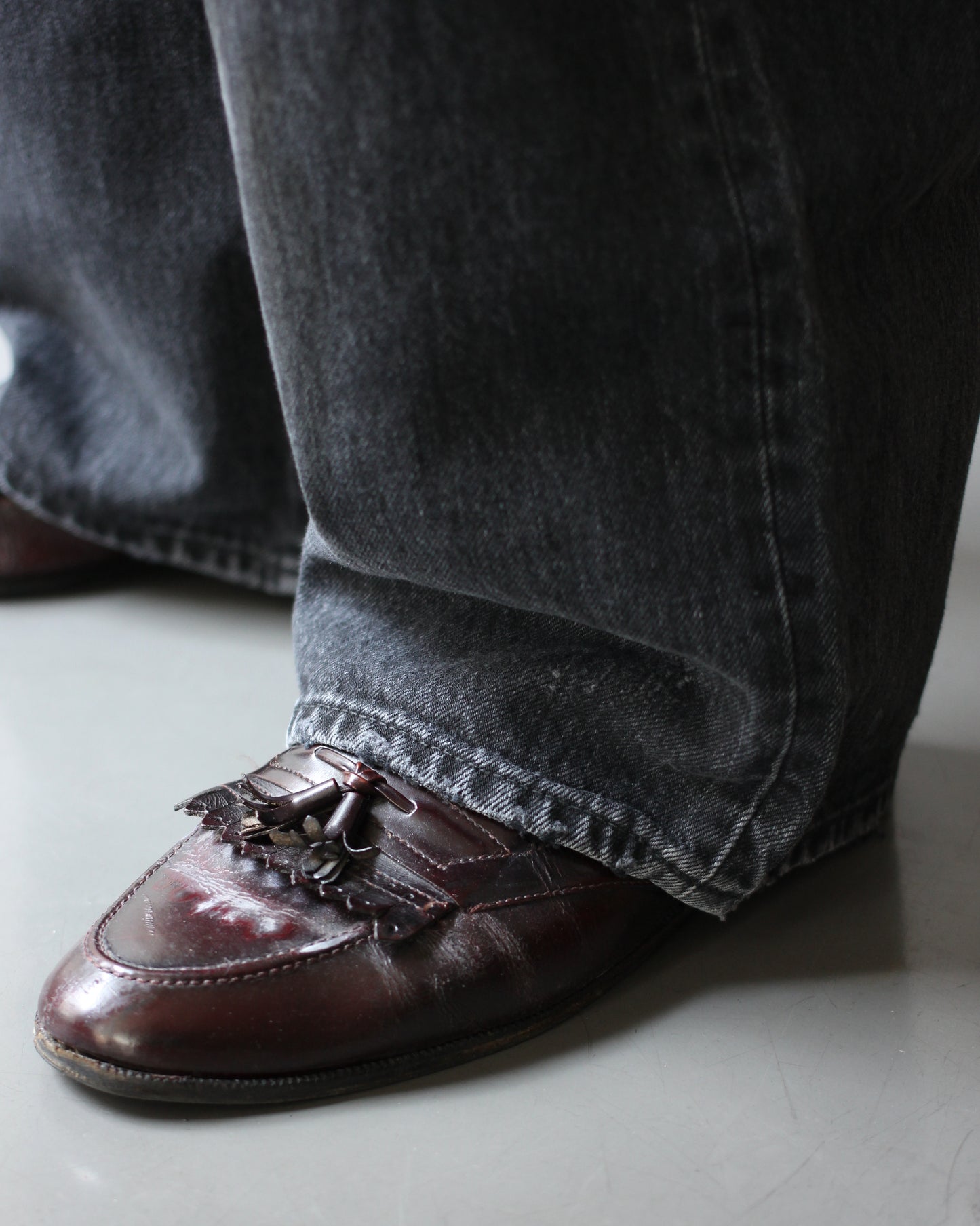 ssstein/LOOSE DENIM JEANS "BLACK"