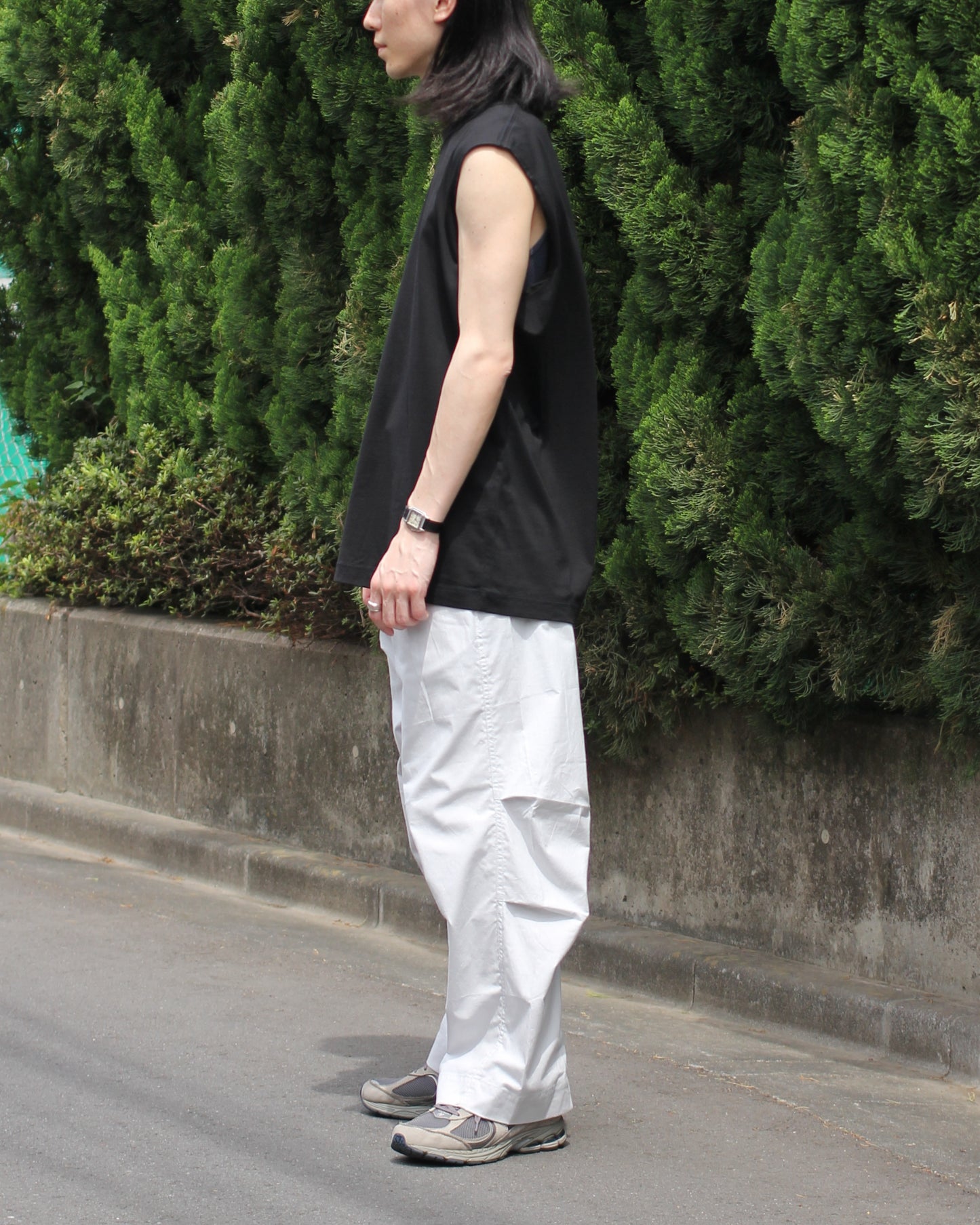 MATSUFUJI/Sleeveless Shirt “BLACK”